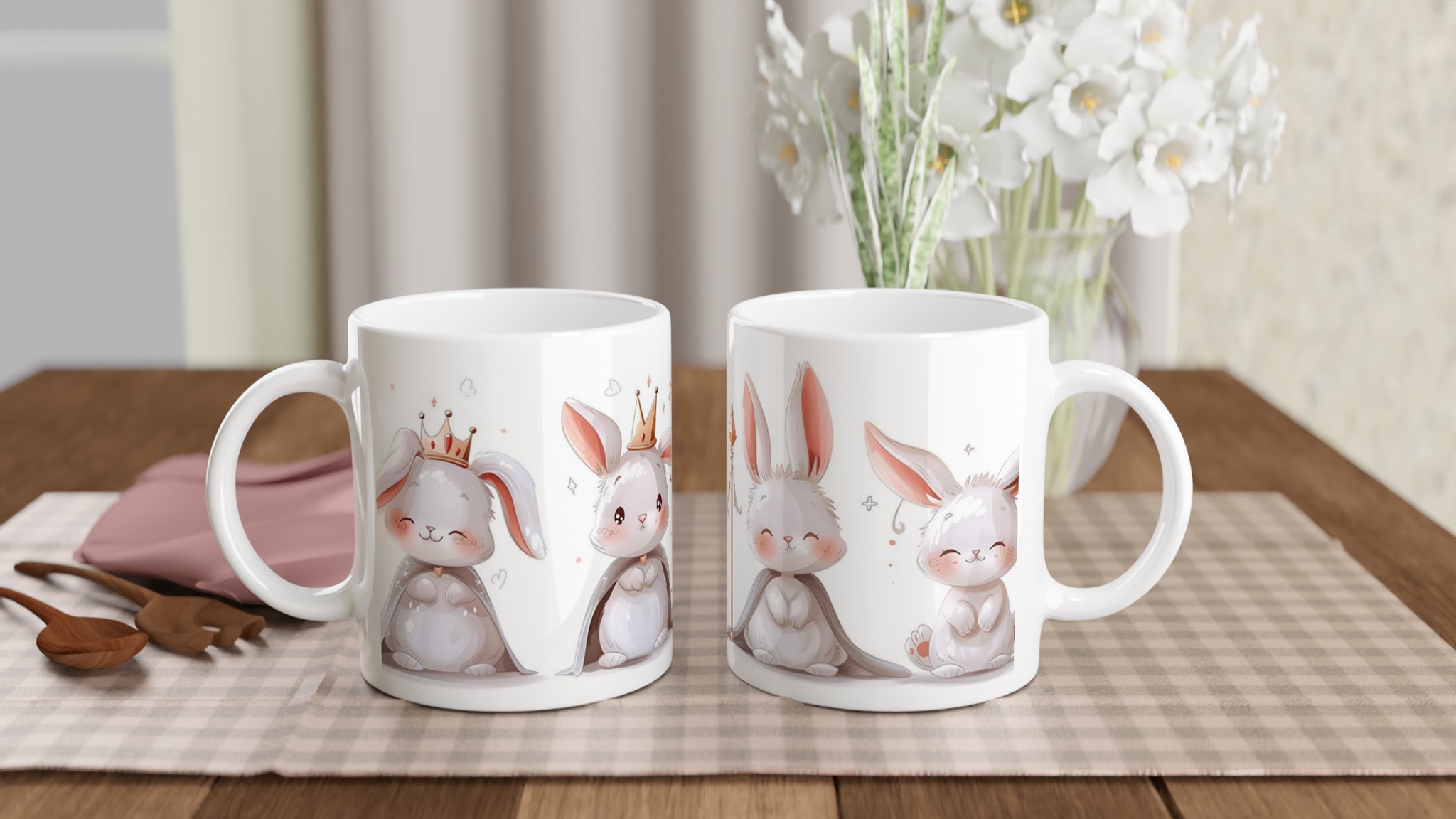 Kungliga Kaniner 11oz Keramisk Mugg – Charmiga Prins- och Prinsessmotiv för Ditt Favoritfika 10 04c4eb12-be14-4c31-824b-f6bf5d0ff634