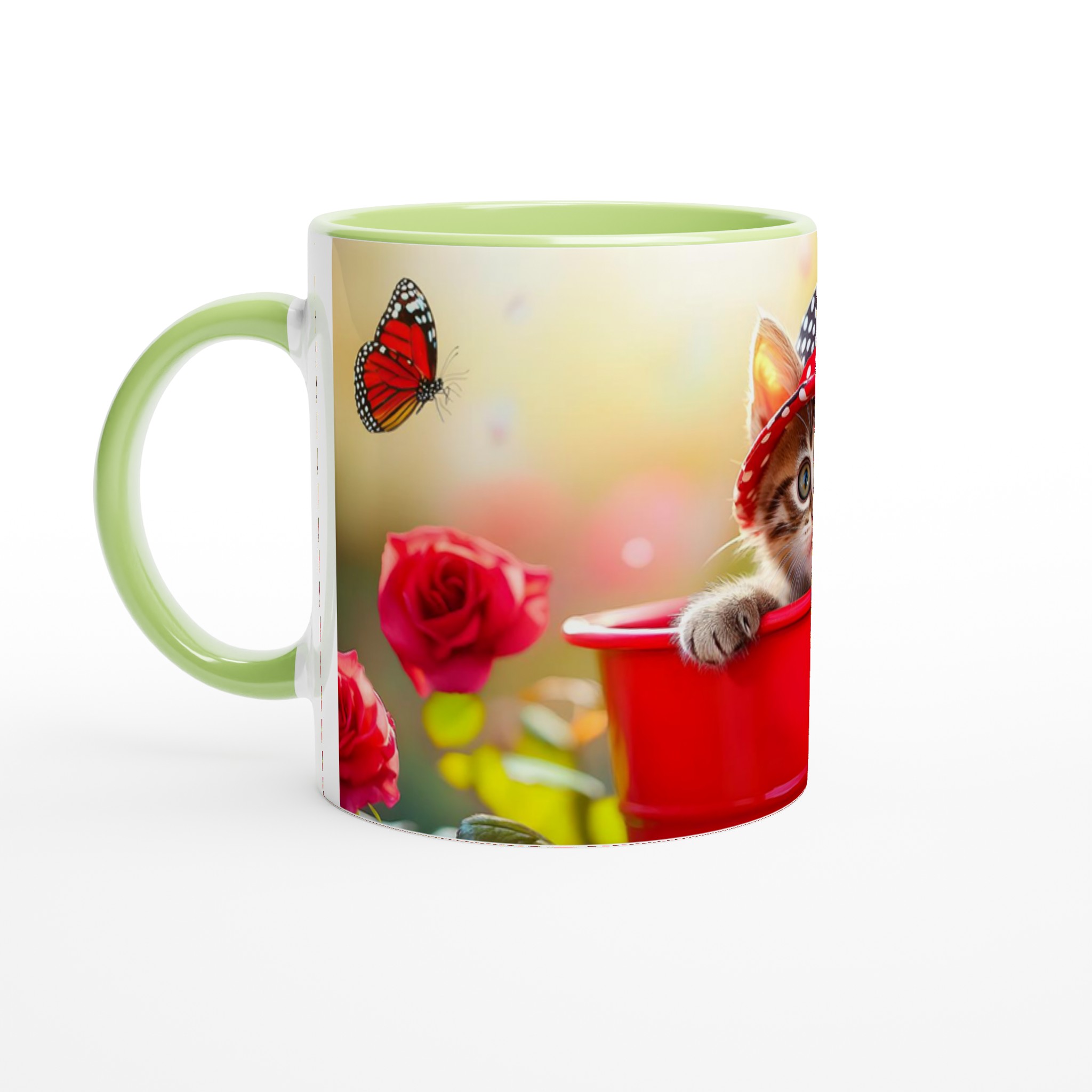 Söt kattunge i hatt - 11oz Keramisk Mugg för kattälskare 3 04ec572f-65b8-4a46-8000-ae67004521fe