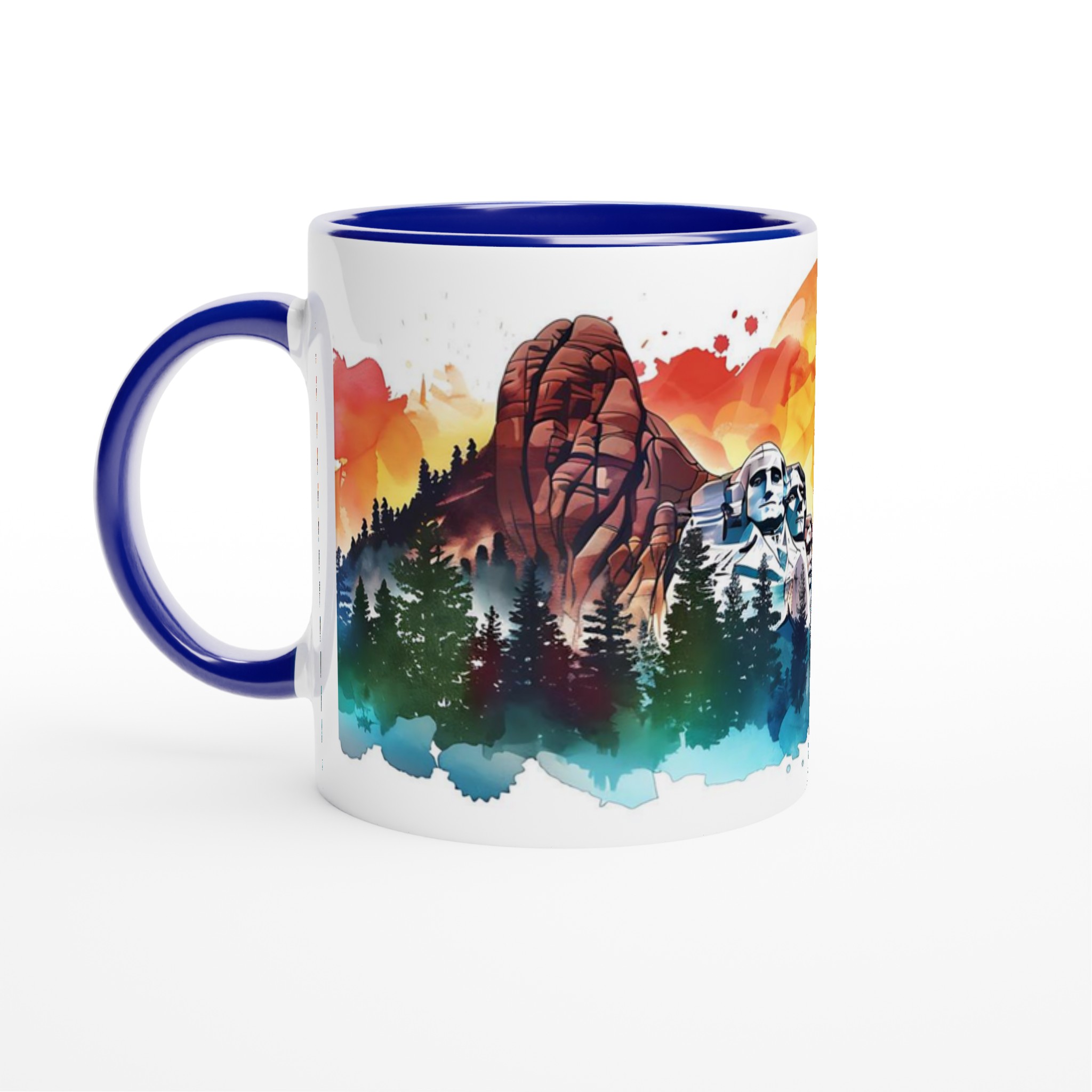 Historiska Monument i Akvarell 11oz Keramisk Mugg – Konstnärlig Design i Flera Färger 4 052e853e-f4ba-4ae2-88b5-83abc021c60f