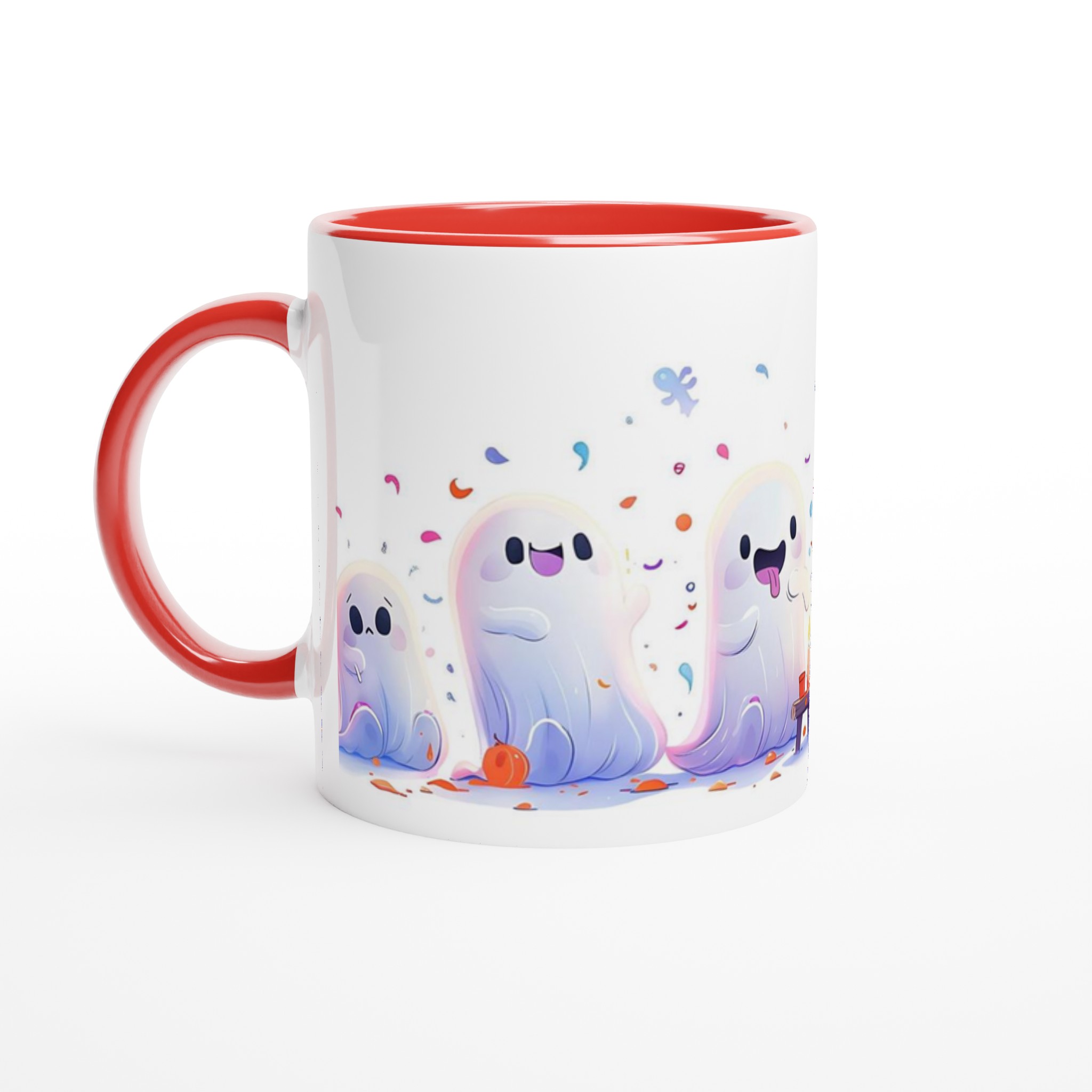 Söta Spökfest Keramikmugg - 11oz Rolig Halloween Mugg med Färgstarka Spöken 2 054fcc02-9048-429c-92f9-280665e81d27