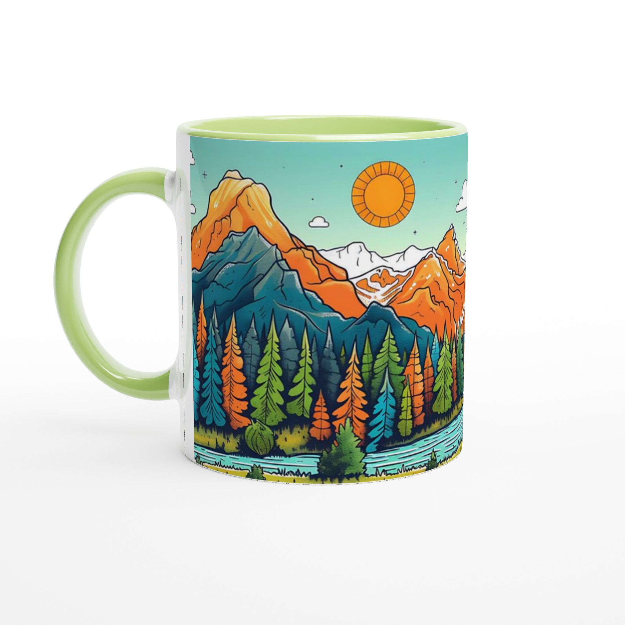 Naturinspirerad Keramikmugg - Berg, Skog & Äventyr i Härliga Färger – 11oz 3 056158a5-3441-4ea1-af78-00fba11d1413