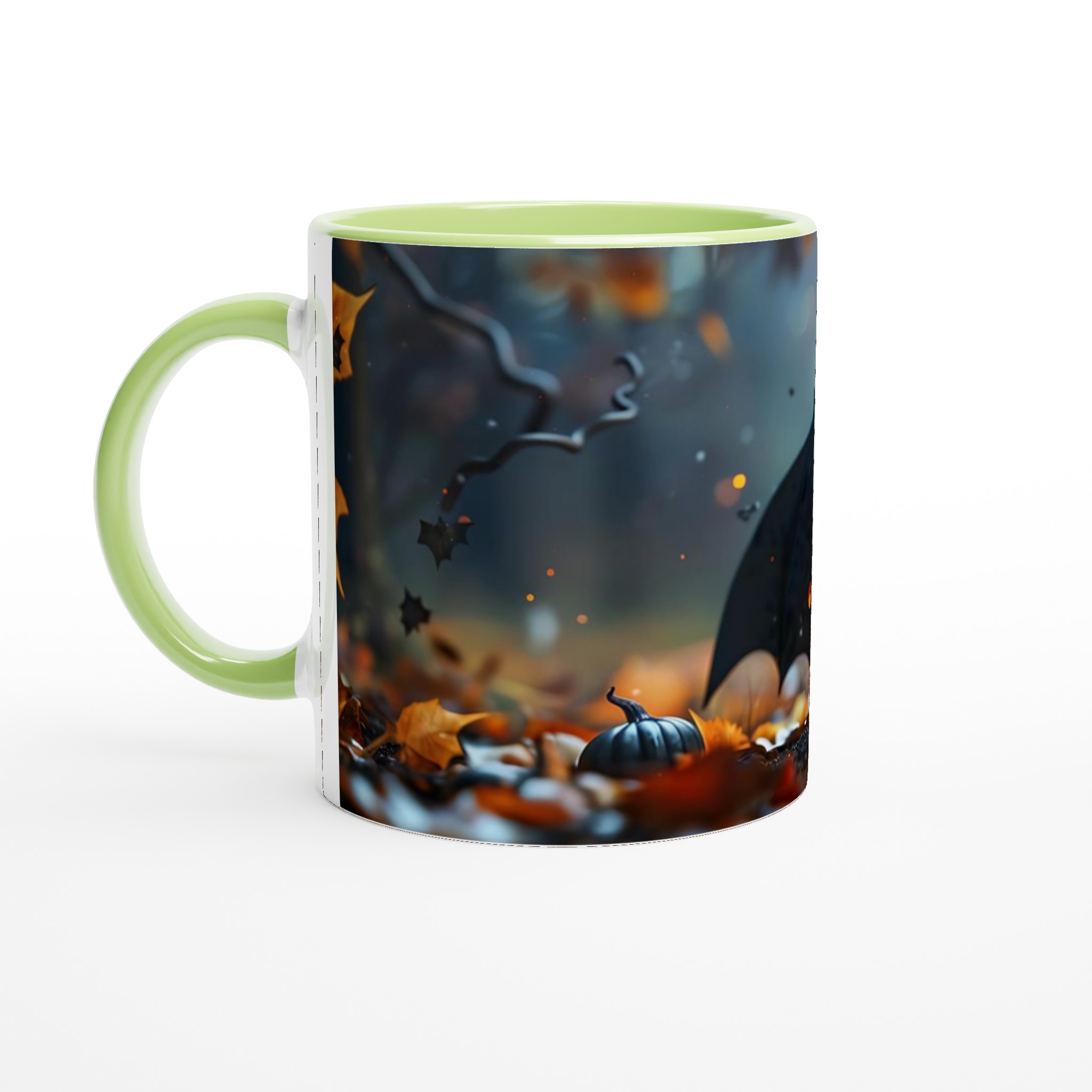 Söt Fladdermus & Lysande Pumpa – 11oz Keramisk Mugg för Halloween och mysiga höstkvällar 6 05cca2e3-74f8-40a0-924b-77a761e5943b