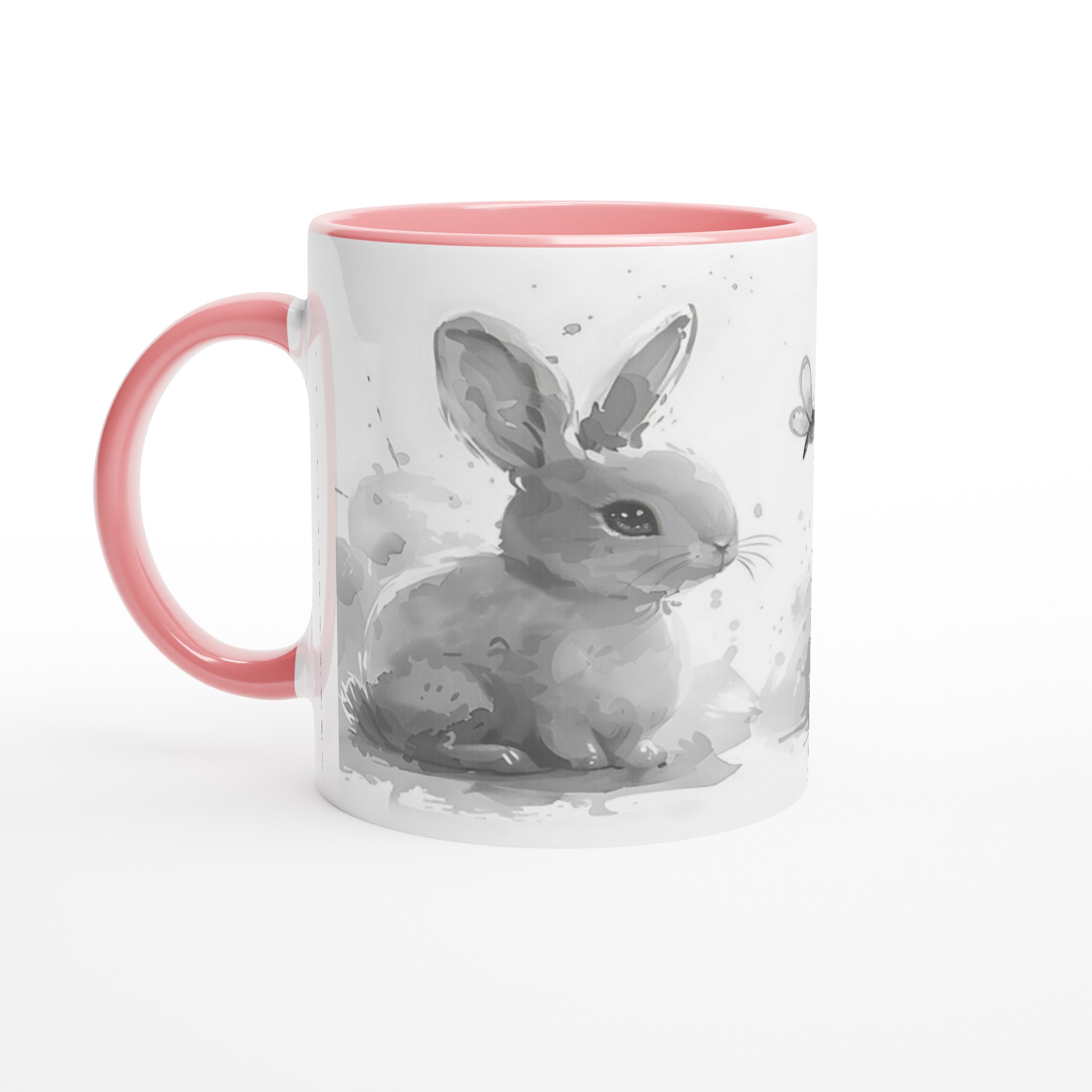 Söta Akvarellkaniner Mugg - 11oz Keramikmugg i ditt val av färg 6 05e00bad-7cfa-4a6c-a6d4-394a63ef2683