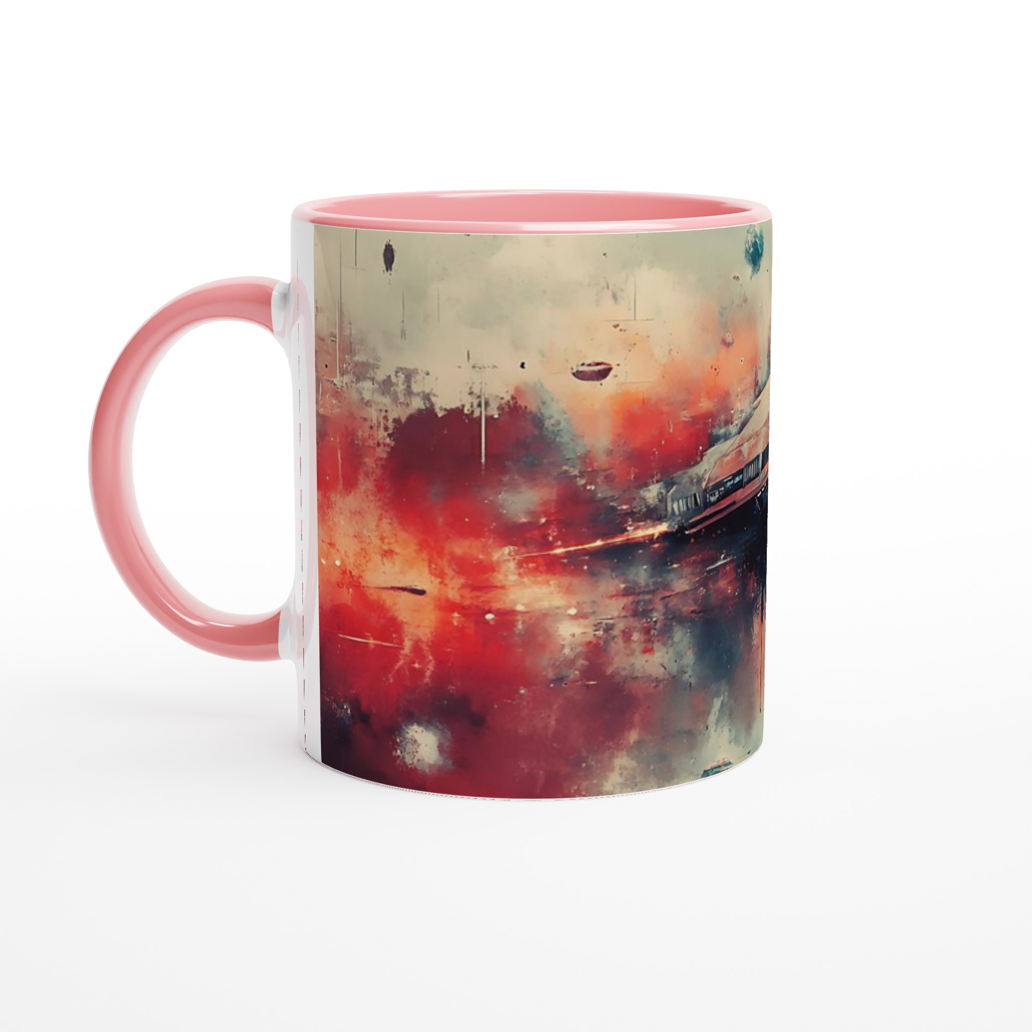 Kosmisk Färd 11oz Keramikmugg - Futuristik Rymdkonst i Välj Färg 6 05ee4391-2404-48ed-ab8f-0484f4c70730