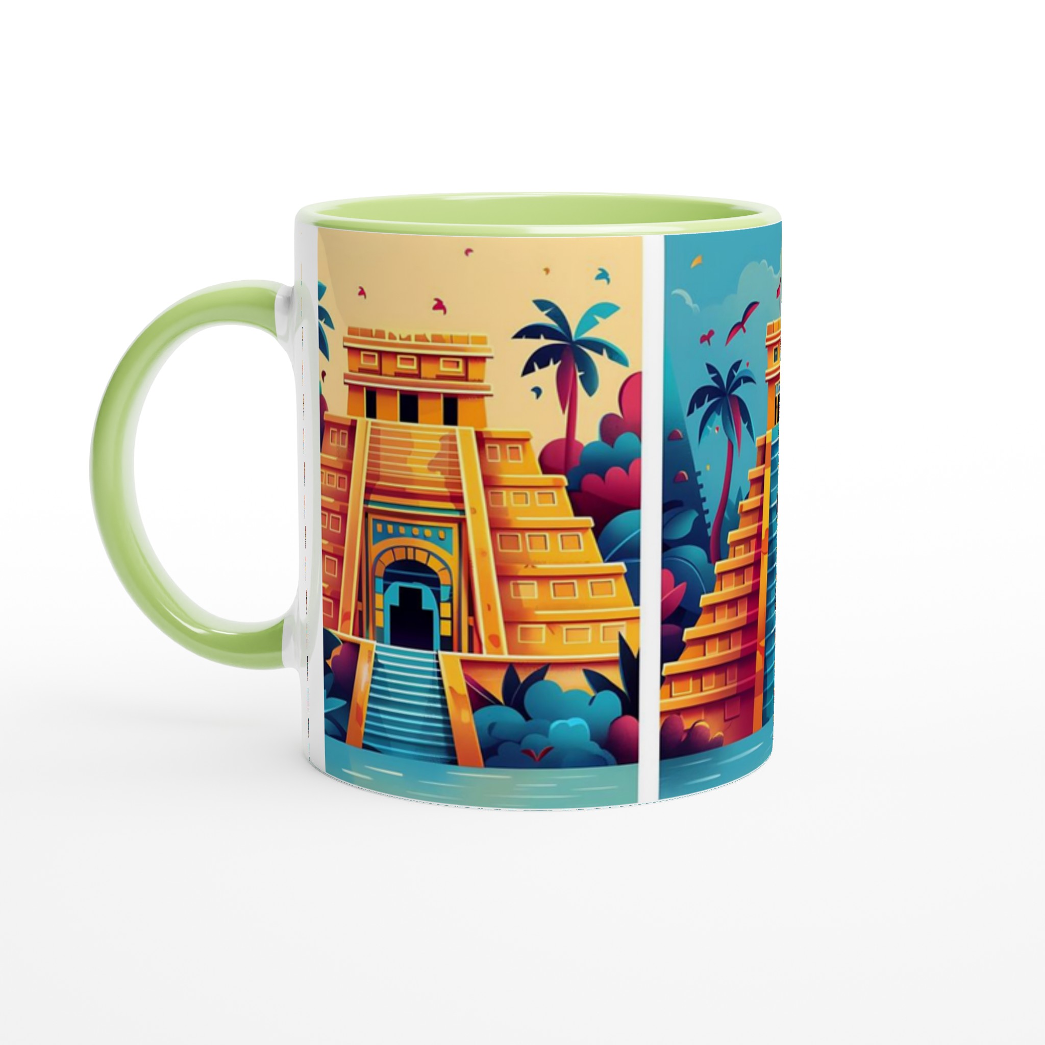 Aztec Inspired Keramikmugg – Färgglad Maya Tempeldesign 3 062a326a-c6ff-4104-b73a-21e970da32b3