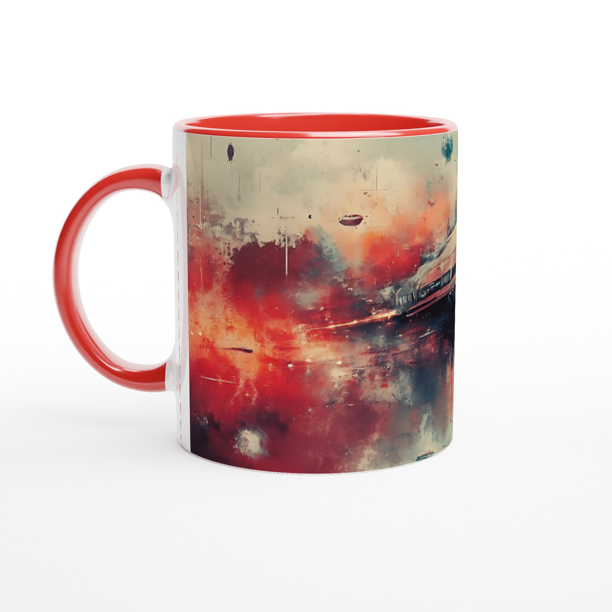 Kosmisk Färd 11oz Keramikmugg - Futuristik Rymdkonst i Välj Färg 5 064c5e07-d6b4-48d9-8170-a92dc00d0661