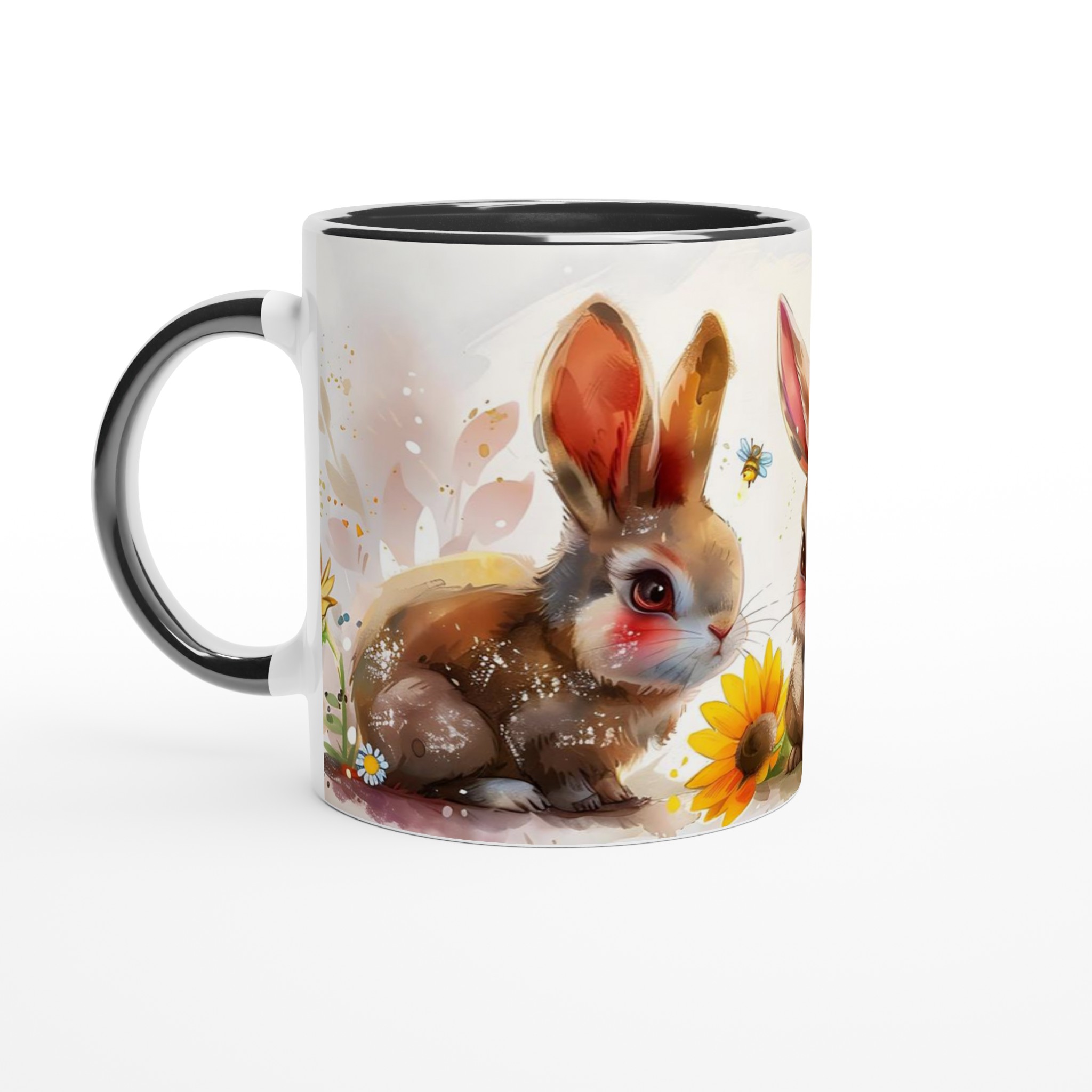 Söta Vattenfärgs Kaniner Mugg – Charmig 11oz Keramikmugg i ditt val av sju livfulla färger 7 06899791-9b61-499c-8ba3-e3768d640e02