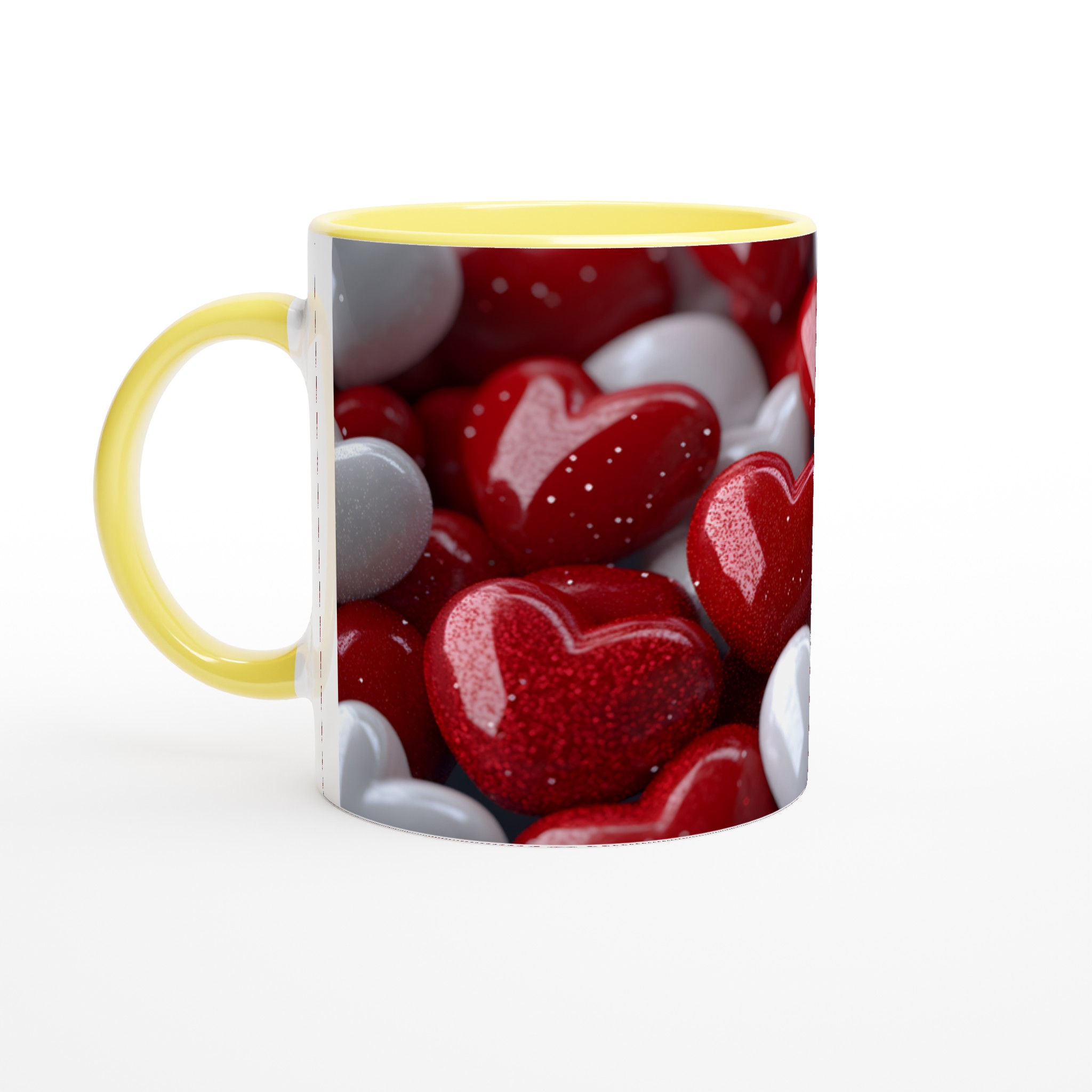 Kärlekshjärta Keramikmugg - En glittrig presentidé i flera färger, 11oz 5 06923b58-88ae-4027-a924-5790cece620a