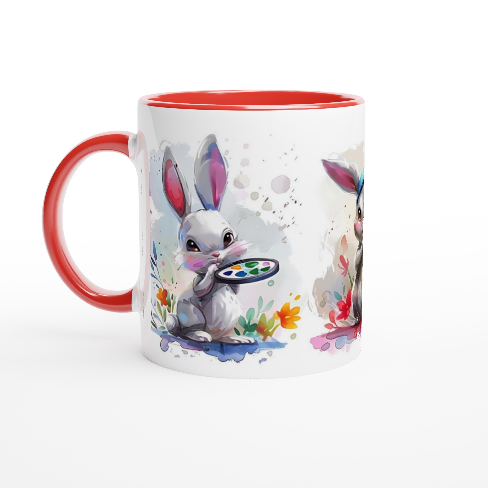 Konstnärliga Kaniner Keramikmugg – Charmig Akvarelldesign för Kaffe & Te i Flera Färger 2 06bee12a-f02c-4142-8a1c-55c9293bd266
