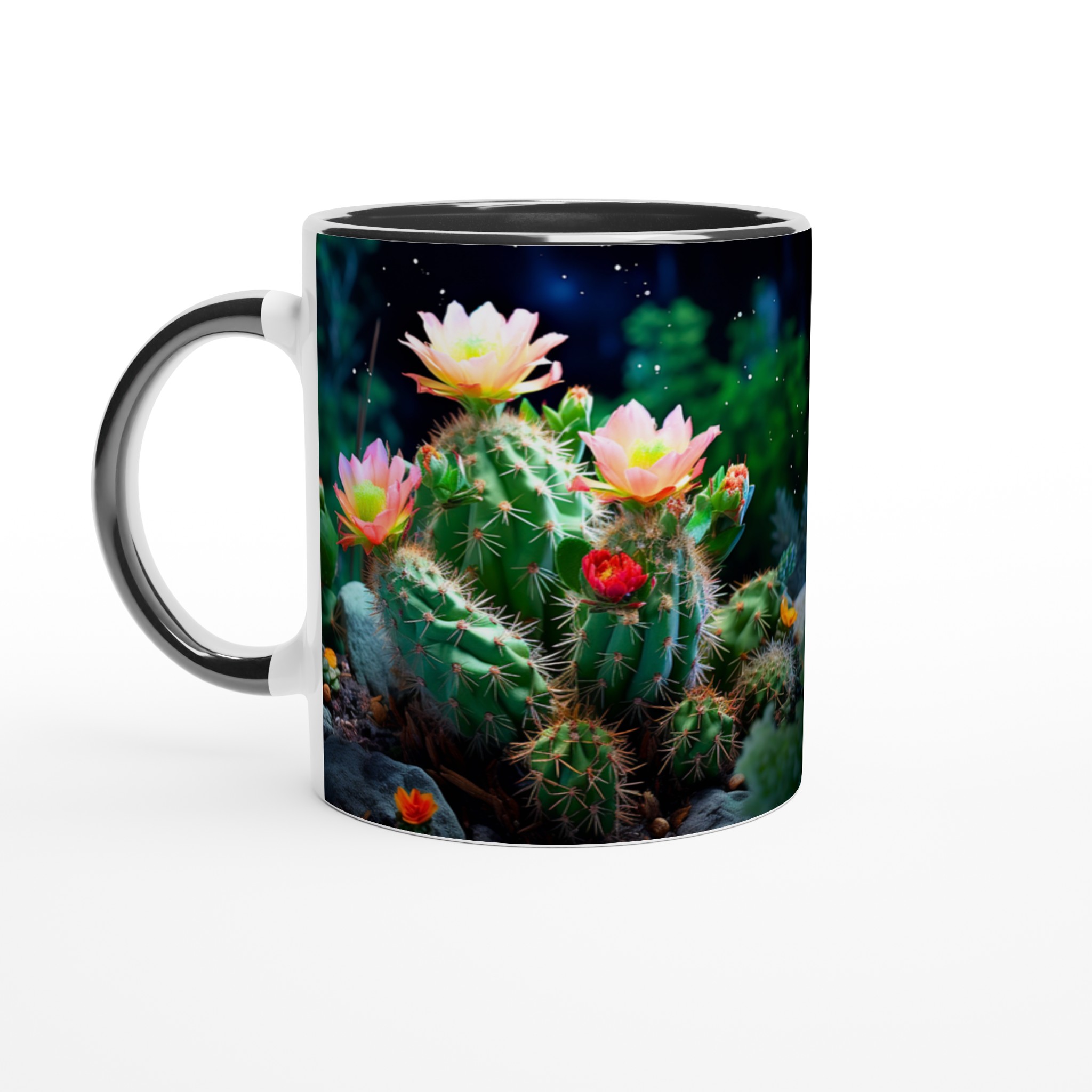 Kaktusblommor Under Stjärnorna – 11oz Keramikmugg i Valfri Färg 8 06f42874-4a37-46e7-aeed-142614848116