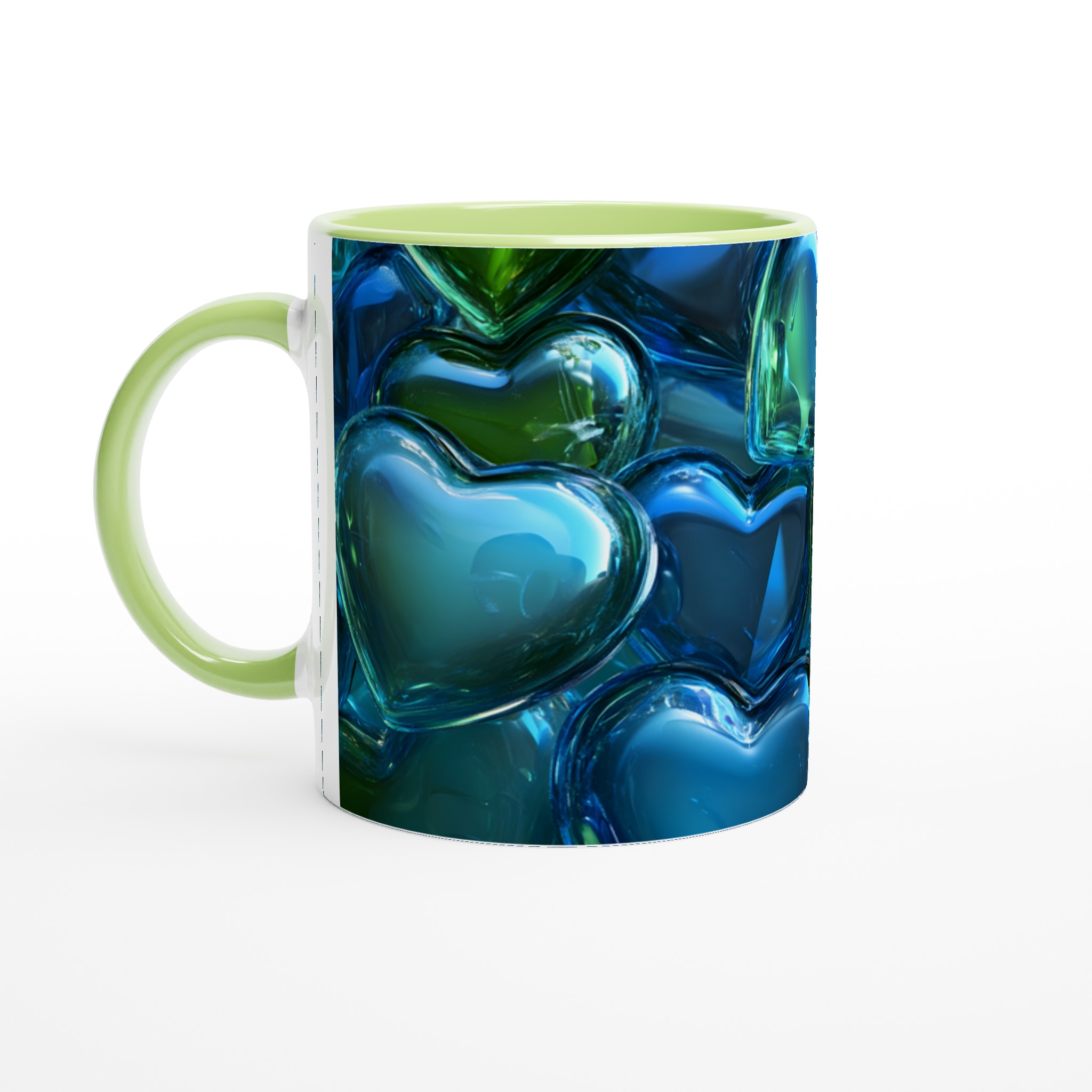 Kärlekens Nyanser Keramisk Mugg – Levande Blå och Grön Design, 11 oz 3 071c81f2-382c-4d8f-89f0-acef405928e7