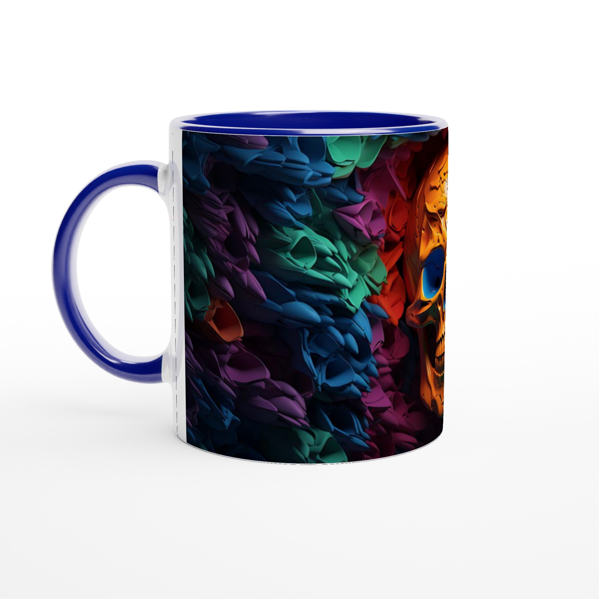 Neon Skull Design 11oz Keramisk Mugg – Välj bland 7 Livfulla Färger för Din Kaffestund 4 07624823-ba84-45e1-bf59-acf28af23ed7