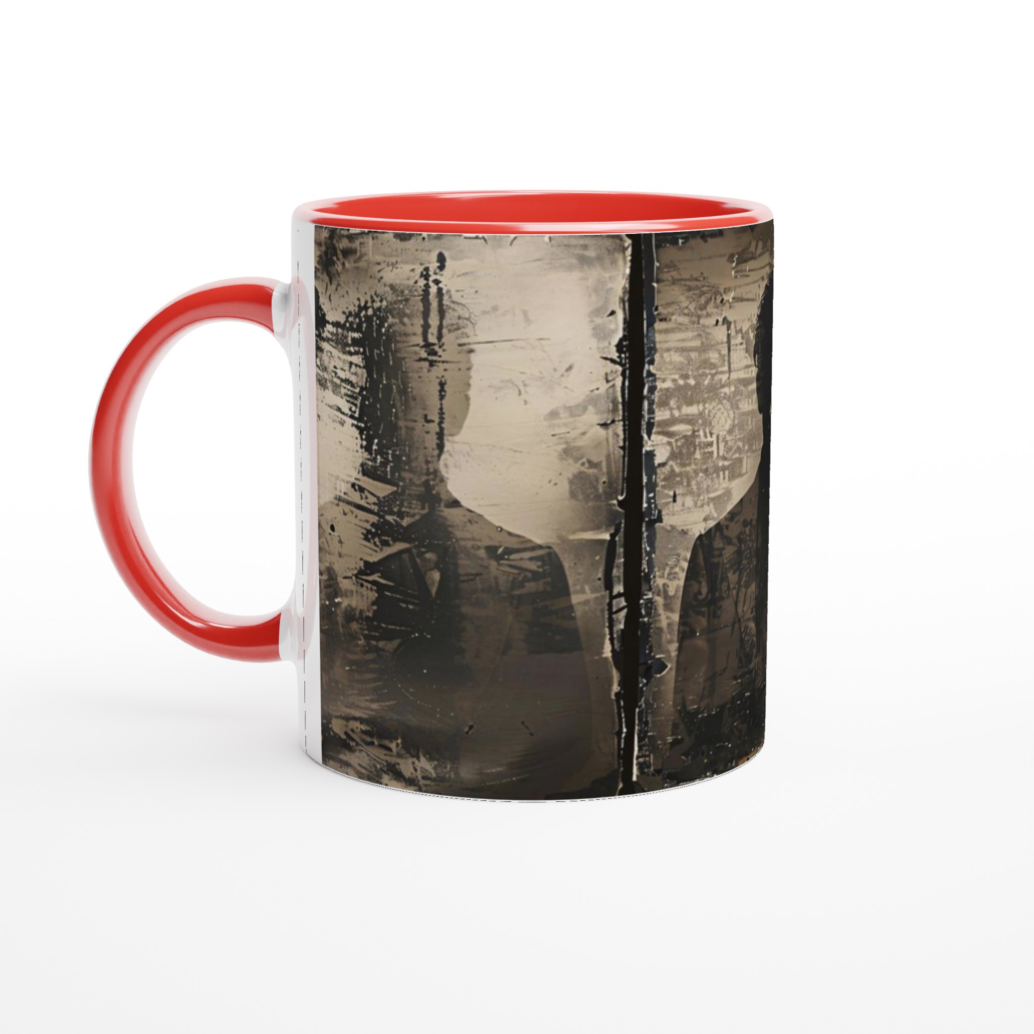 Abstrakt Silhuett Mugg - Konstnärlig Urban Chic Keramik i Flera Färger 2 079cfcb7-ac90-41fd-b654-940051a015c2