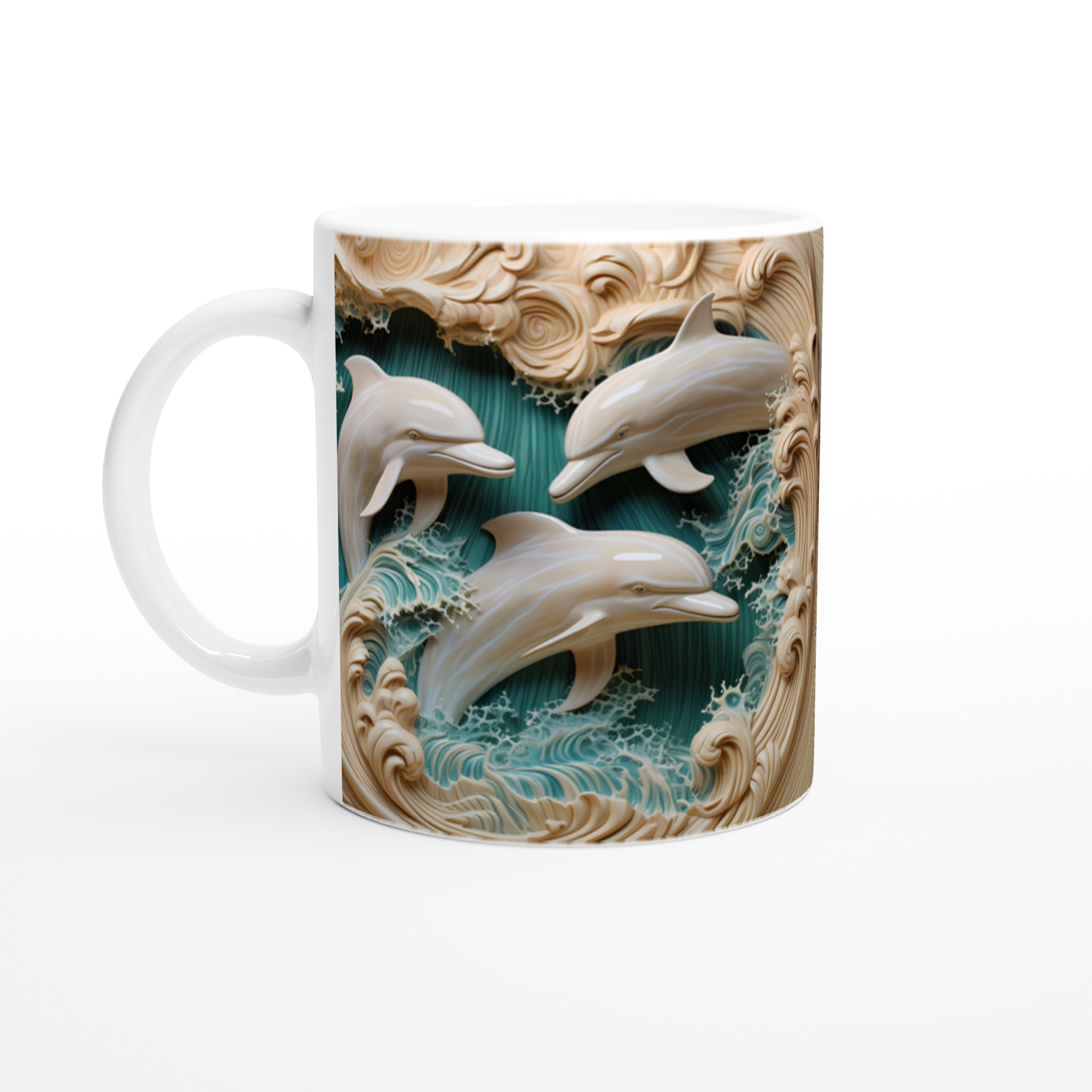 Havsinspirerad 11oz keramisk mugg – Låt ditt motiv simma fritt i vågornas dans 1 07a27513-791e-4922-b1c5-aa327712d7c3