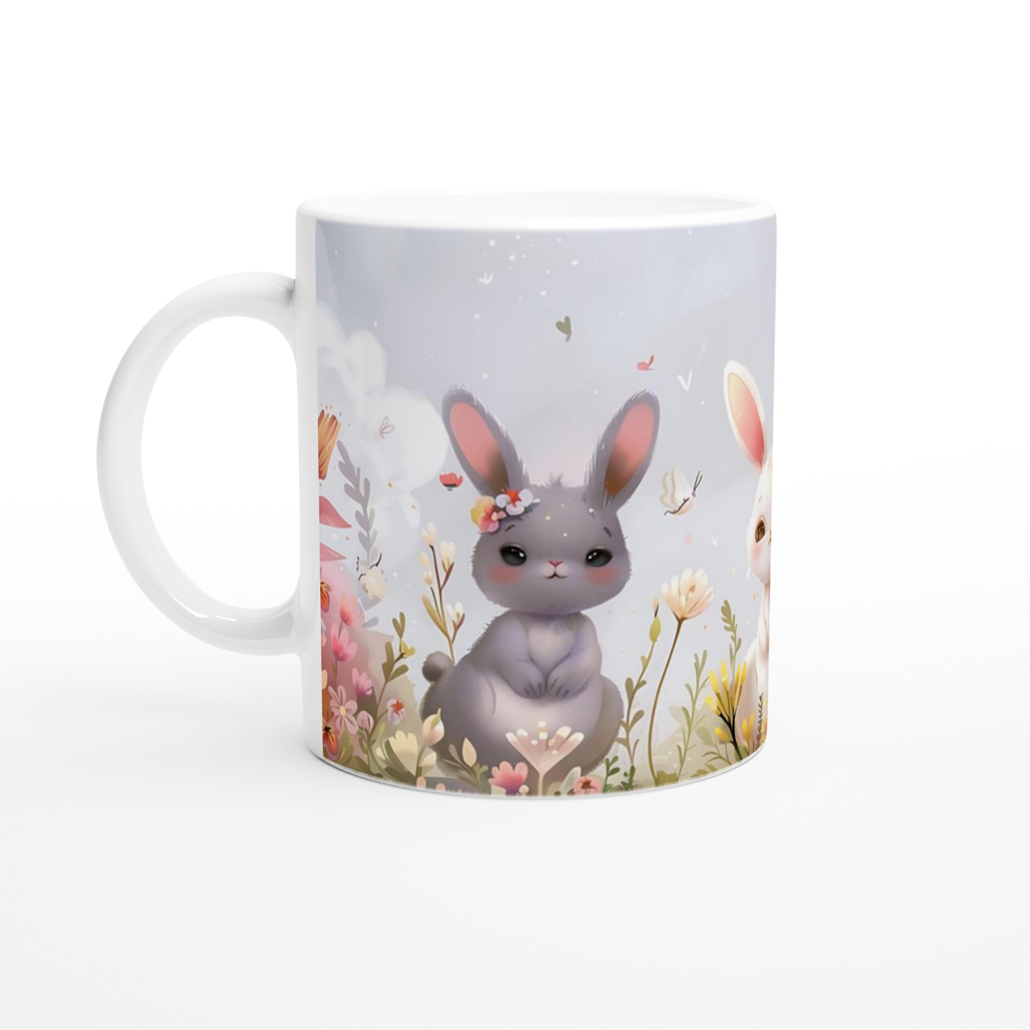 Sötaste Kaninvänner Mugg – Personlig Keramisk Kaffemugg i 7 Härliga Färger! 1 0878cd26-78c4-48ed-8aae-1446587a898a