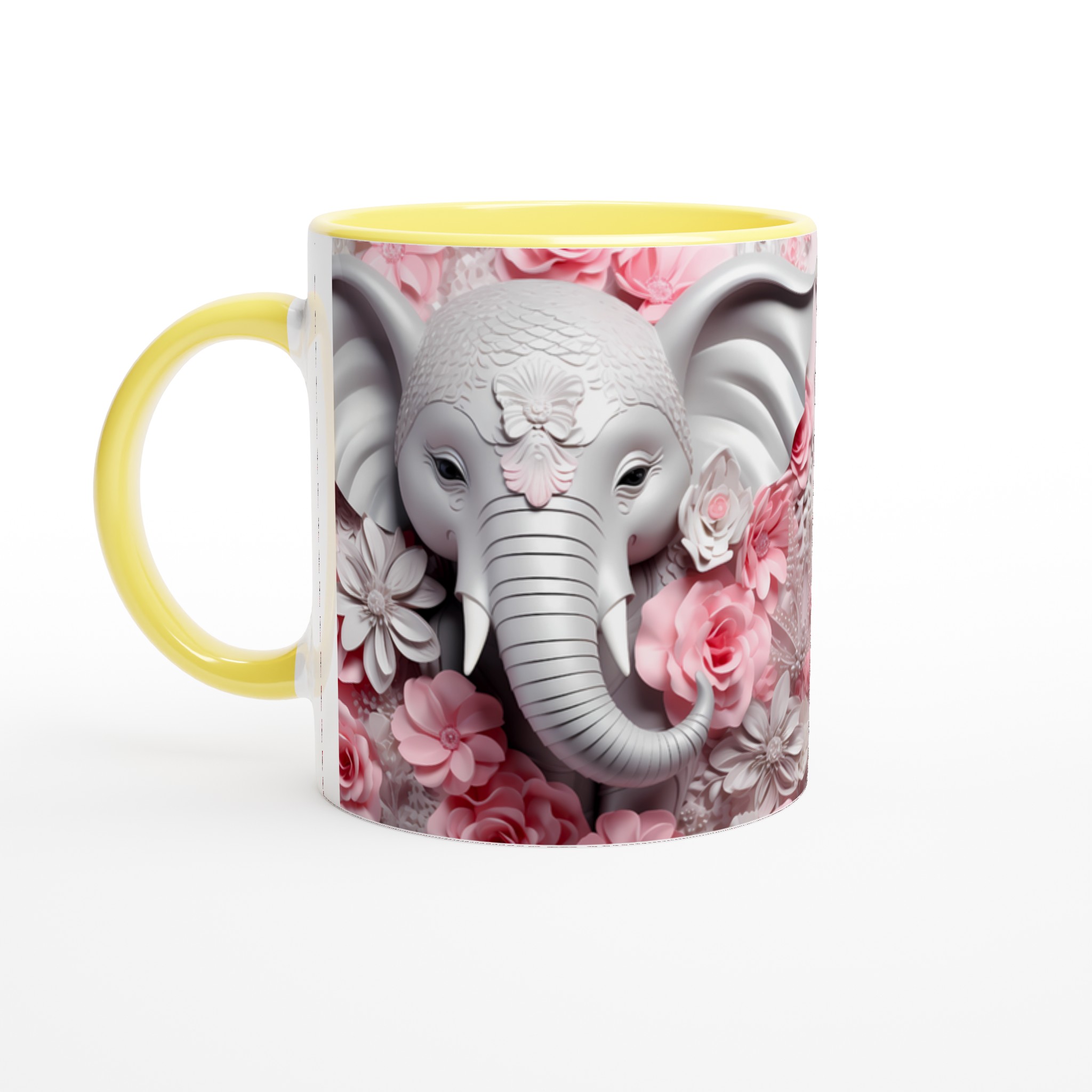 Elefant & Rosor 11oz Keramisk Mugg – Drömmer i Rosa & Vitt, Välj Din Färg! 6 0895d9b0-75d9-4ae8-ba67-0ad13f193a75