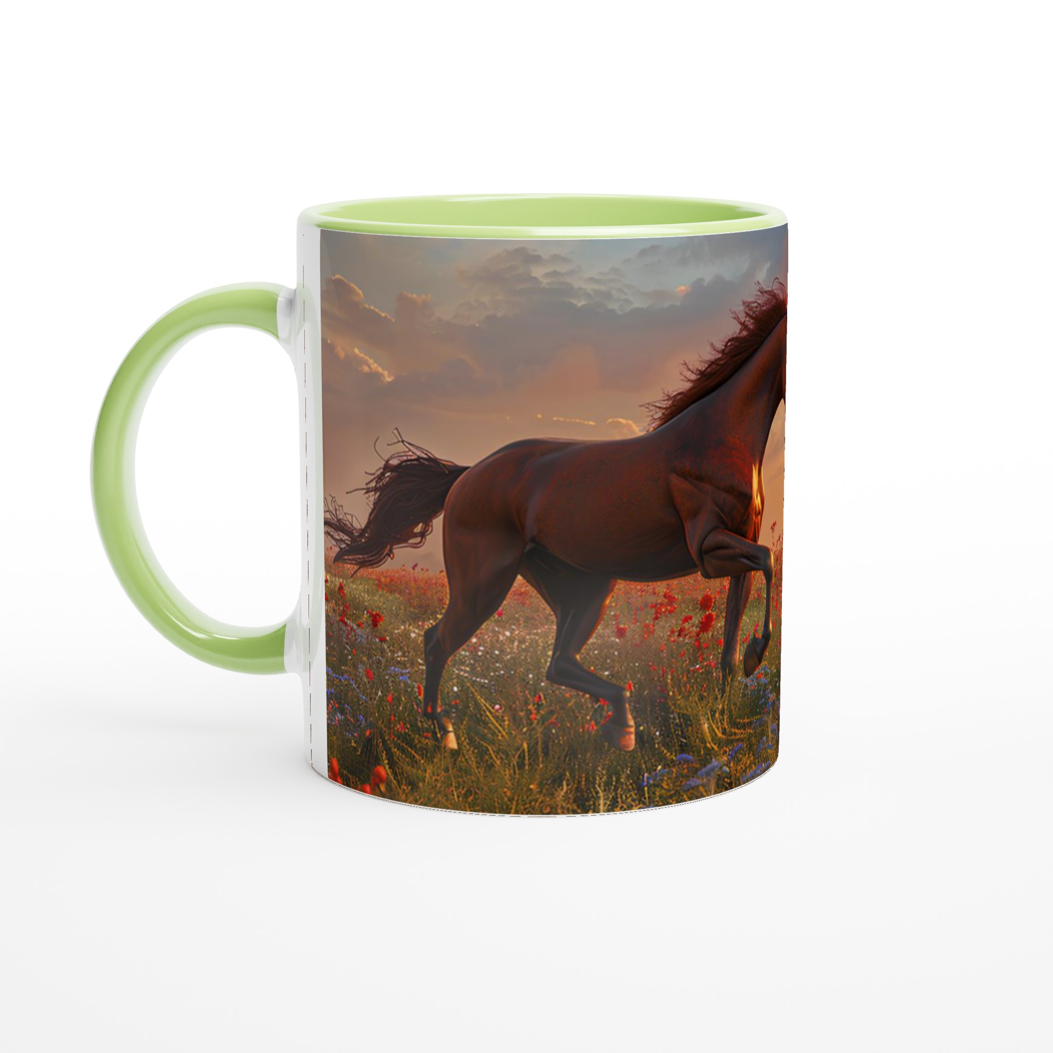 Majestätisk Brun Häst i Vild Blomsteräng – 11oz Keramisk Mugg för Naturälskare 3 08b88187-ef79-45bd-a7dd-8ea1d79b85f4