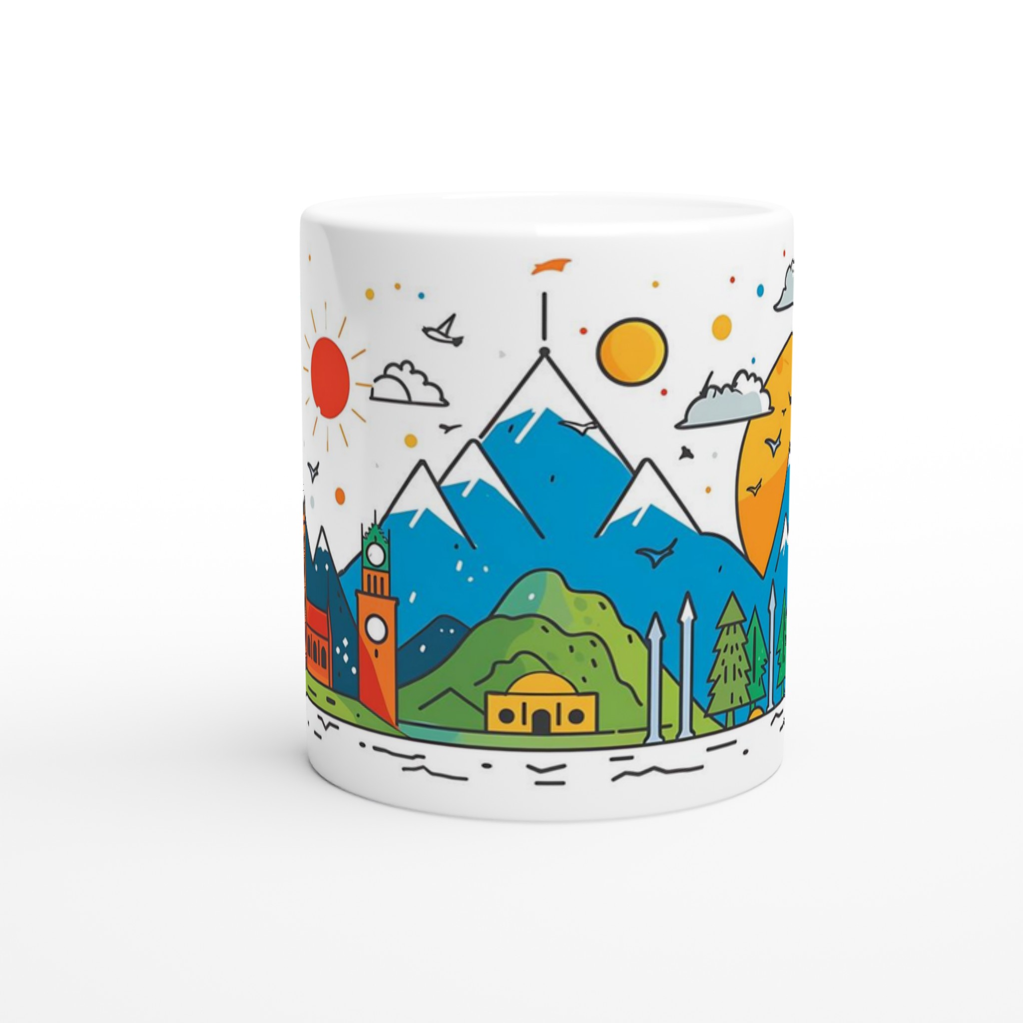 Färgglad Resemugg: Världens Landmärken i Lekfull Design – Välj Din Färg! 8 08de6d01-274e-4198-b321-0a1b90f5891d