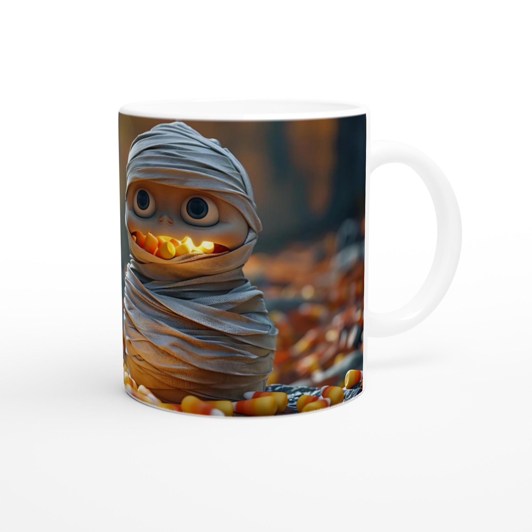 Söt Mummie med Candy Corn Mug – Perfekt för Halloween & Mysiga Höstkvällar 9 08ffd6d7-7354-4ee3-b0d3-04611ea173d3