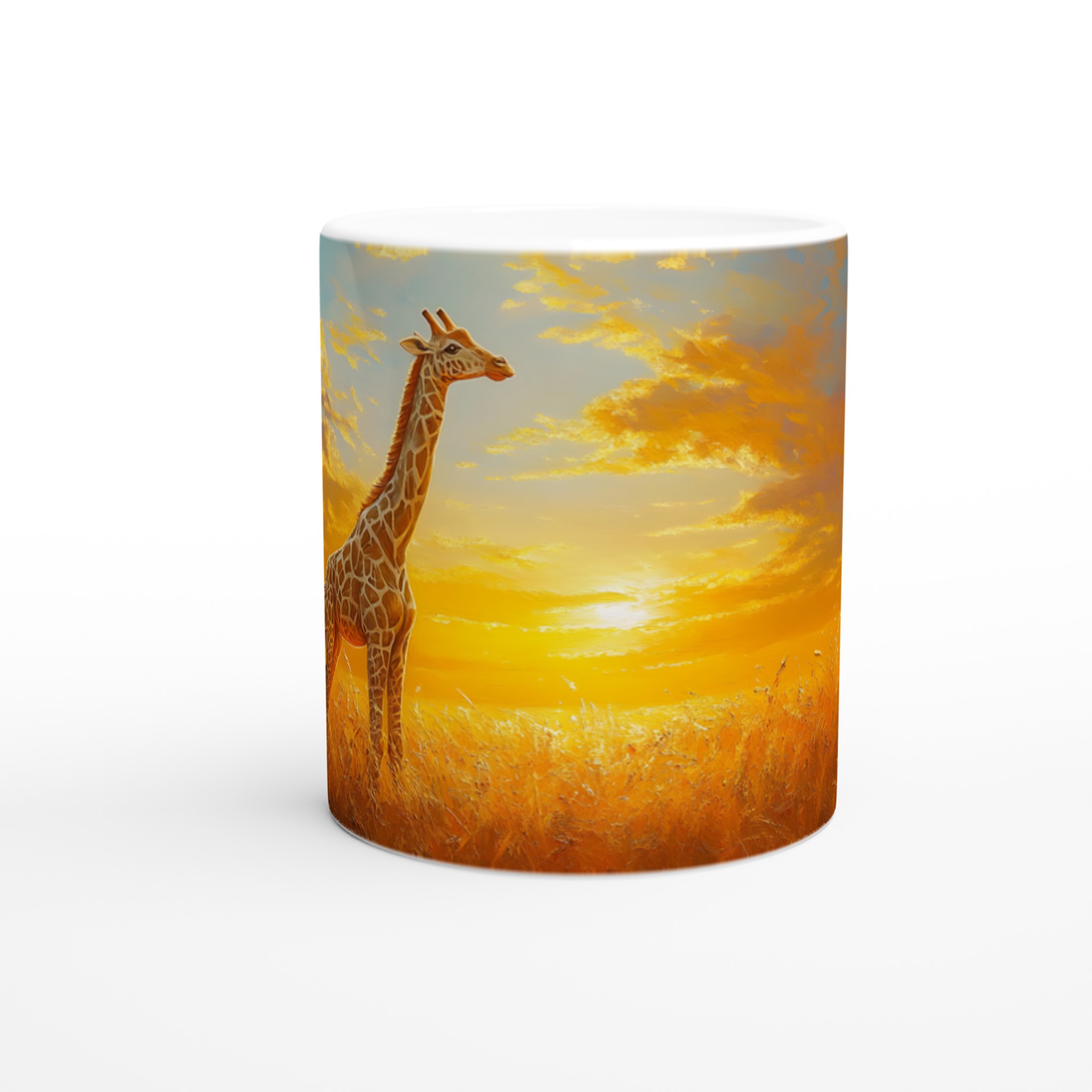 Giraff i Solnedgång – 11oz Keramikmugg, Välj Din Färg! 8 09090326-1d42-4829-9f30-3fd9e5168f1f