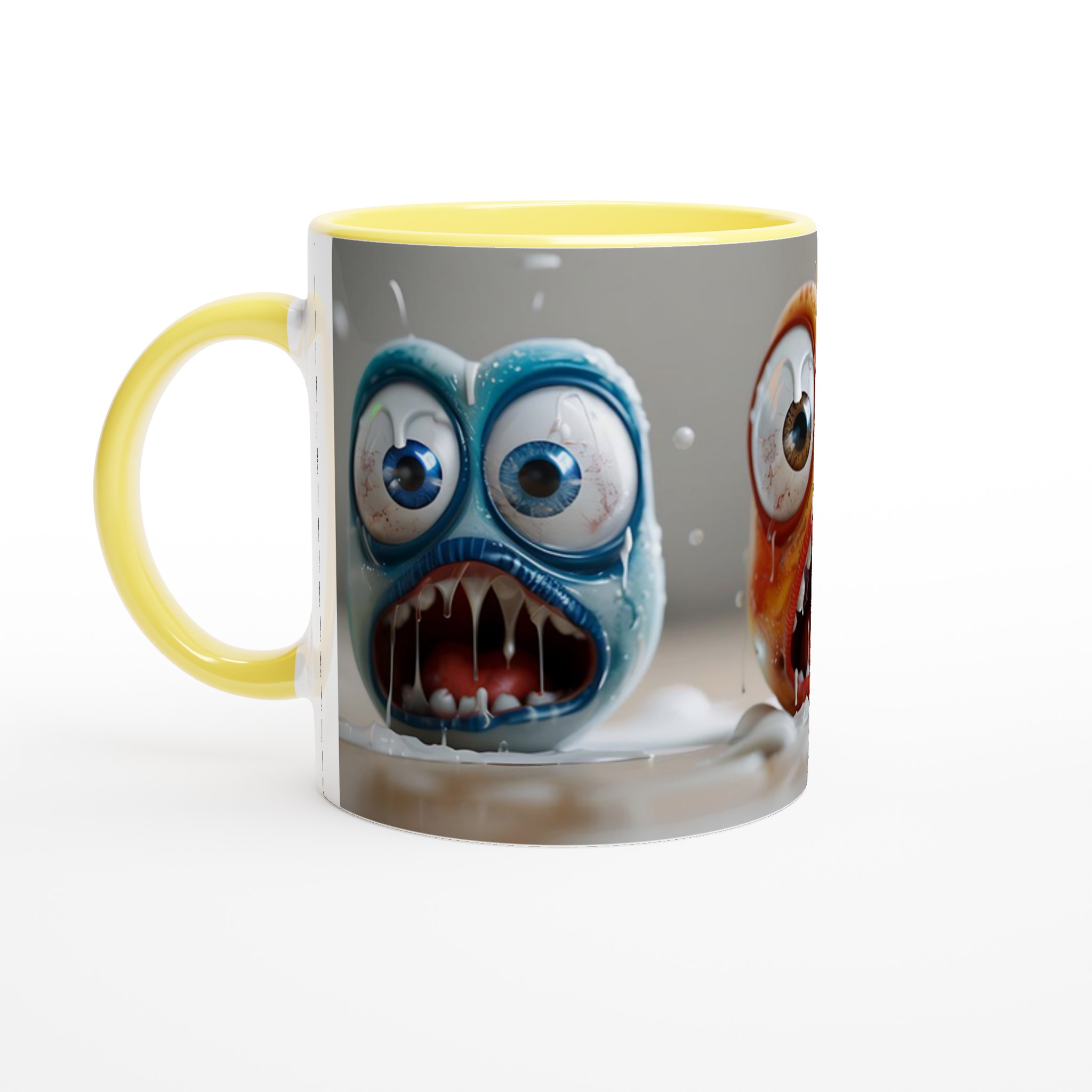 Skrikande Monster Mugg – Uttrycksfull Keramik för din Favoritdryck, Välj Bland Flera Färger! 3 090a7666-82fe-4281-8713-3ad3d7de20d0