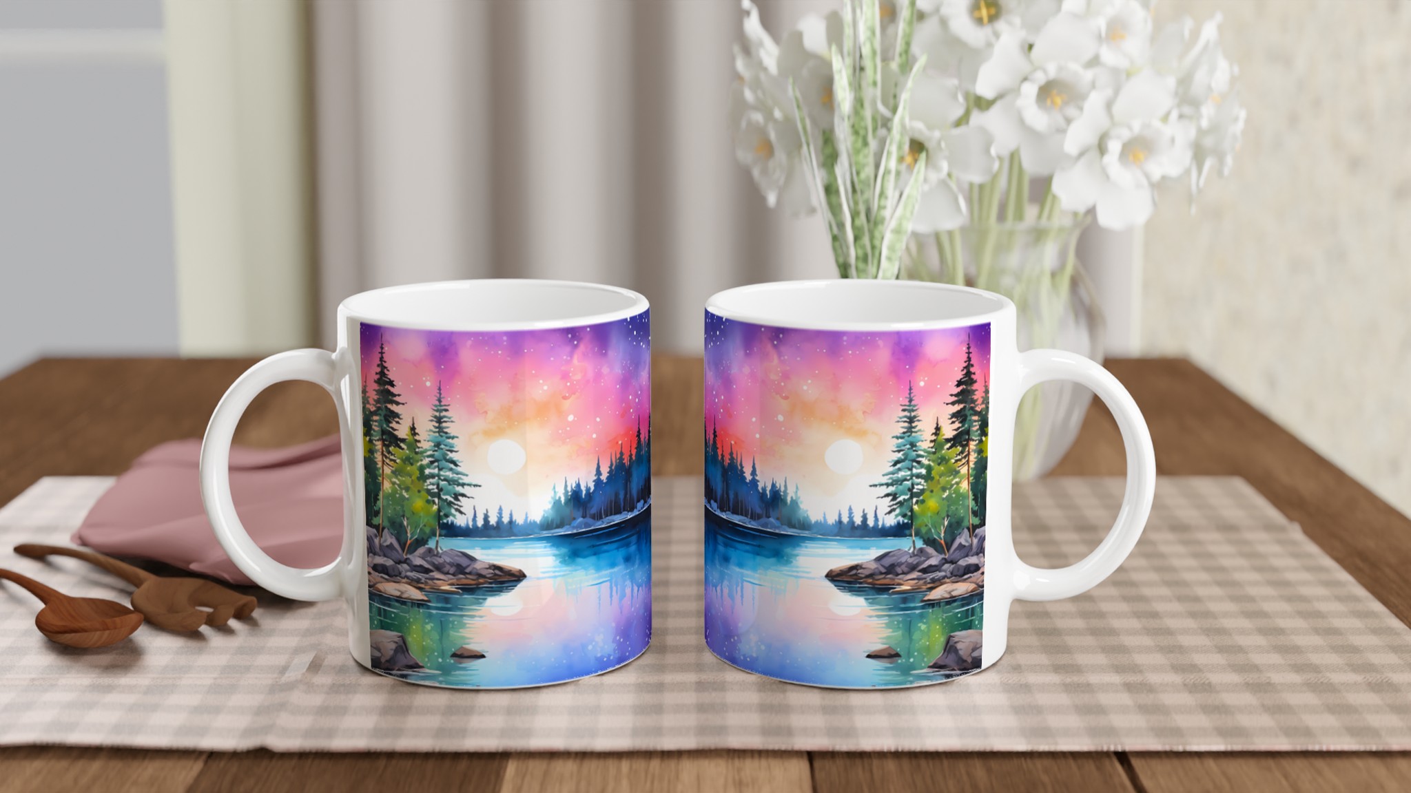 Magisk Skymning Keramikmugg - 11oz, Välj Bland 7 Levande Färger 10 092b3b29-1657-47e8-bb21-e710001d937f