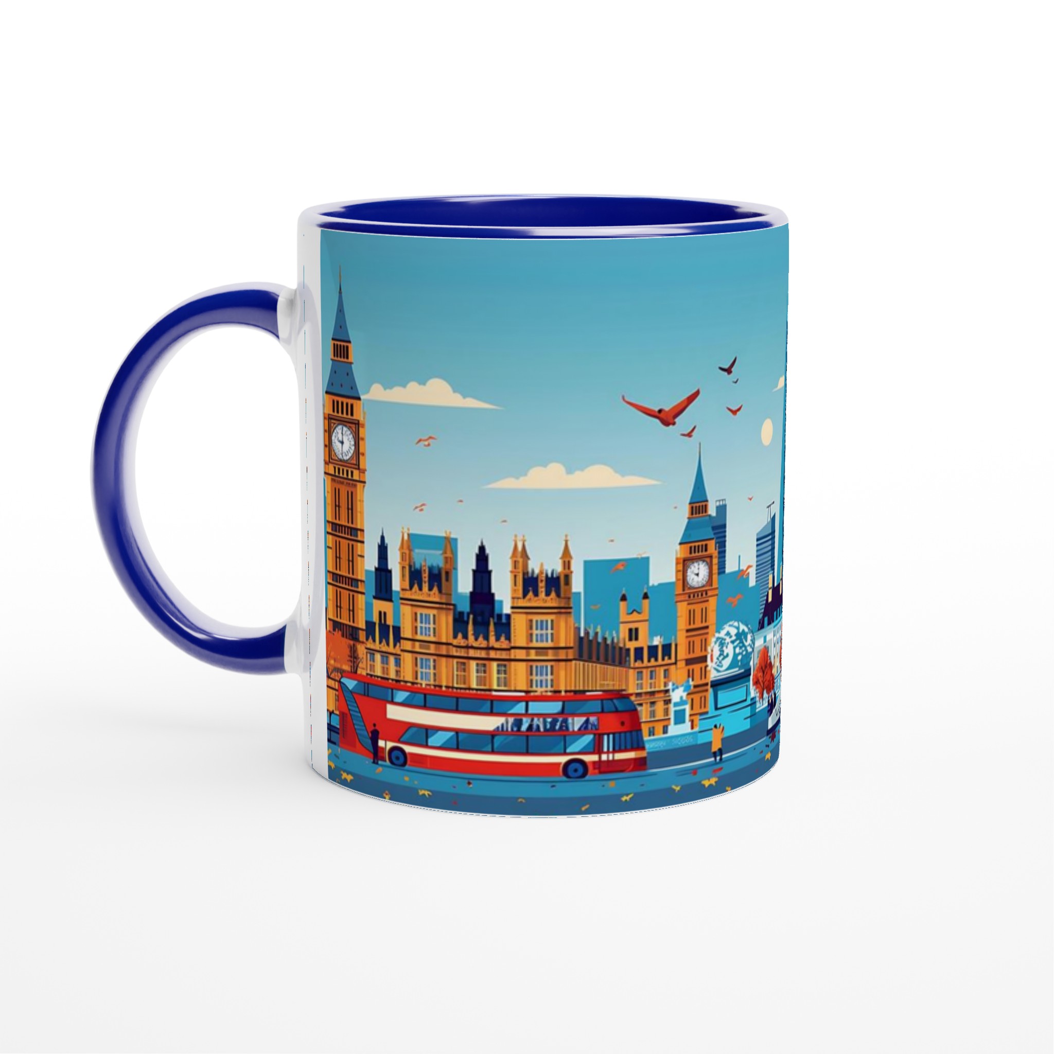 London Skyline Konst Mugg – Levande Stadsbild Keramisk Kaffemugg i 7 Färger 4 093f8d7f-4446-4fc2-9006-f62c6cd262d0