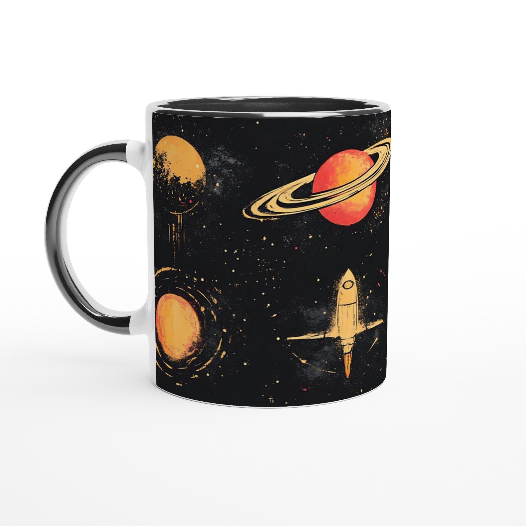Kosmisk Äventyr Mugg – Rymdskepp & Planeter i Rustik Stil – Välj Din Färg! 4 098c0c59-d088-401f-8bc3-78d5b87aa8a5