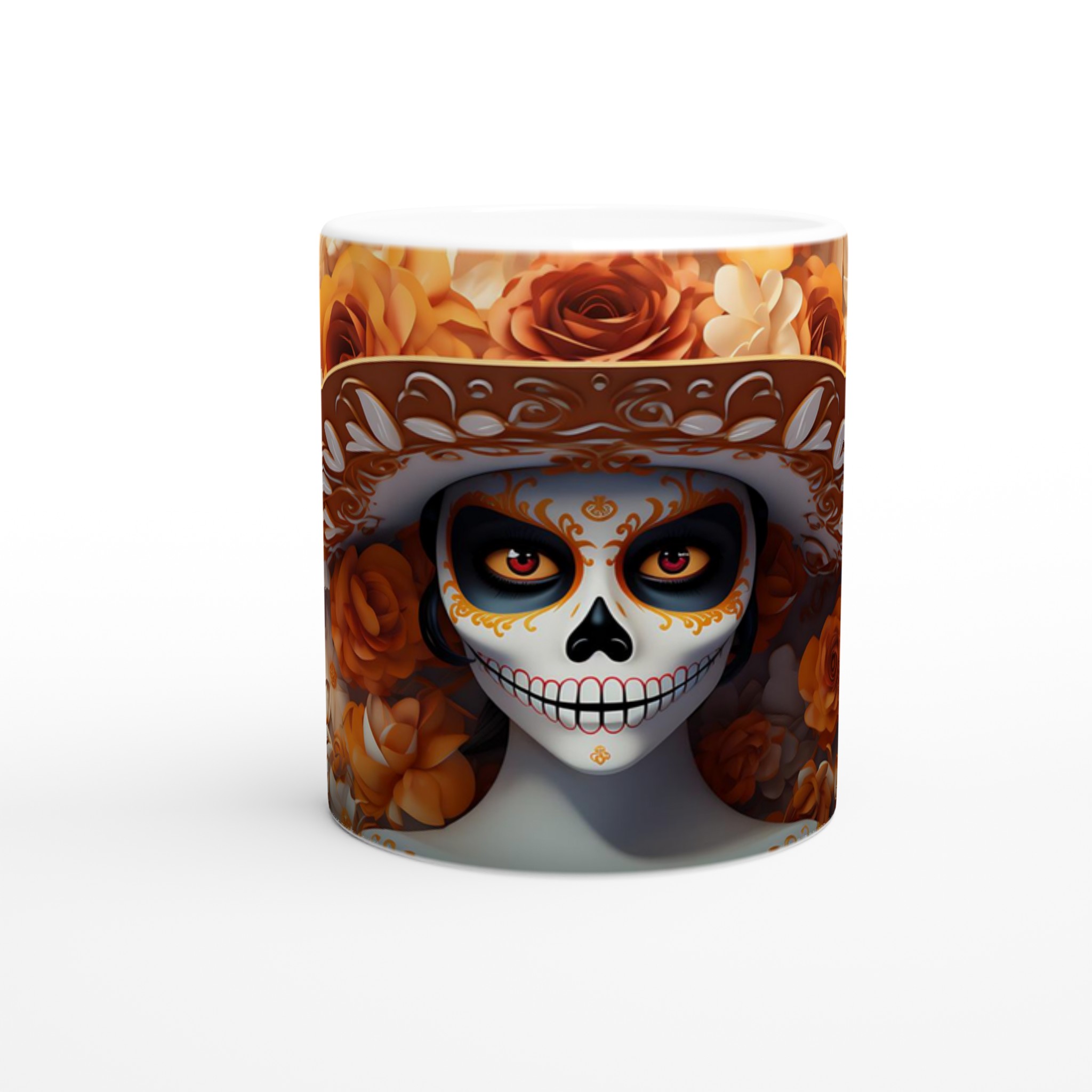 Catrina Inspirerad Keramikmugg – Elegant Day of the Dead Design i Din Valda Färg! 8 099e17e9-b9ec-41b3-afb2-0dd5065fff2f