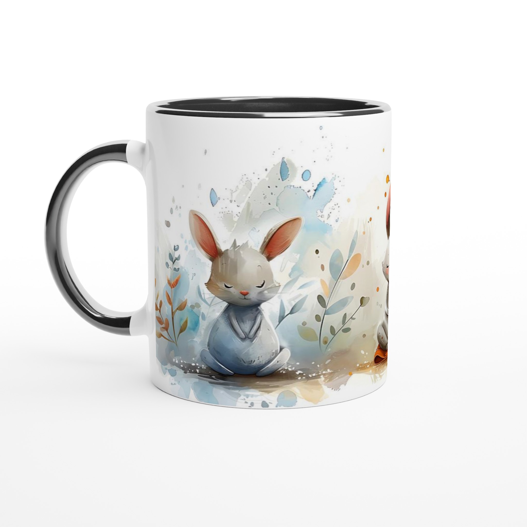 Zen-Kaniner Mugg - Akvarell Fred & Glädje, 11oz Keramisk Mugg i Valfri Färg 7 09ada9b6-4ca3-49b0-baac-5b2a21cf31b5