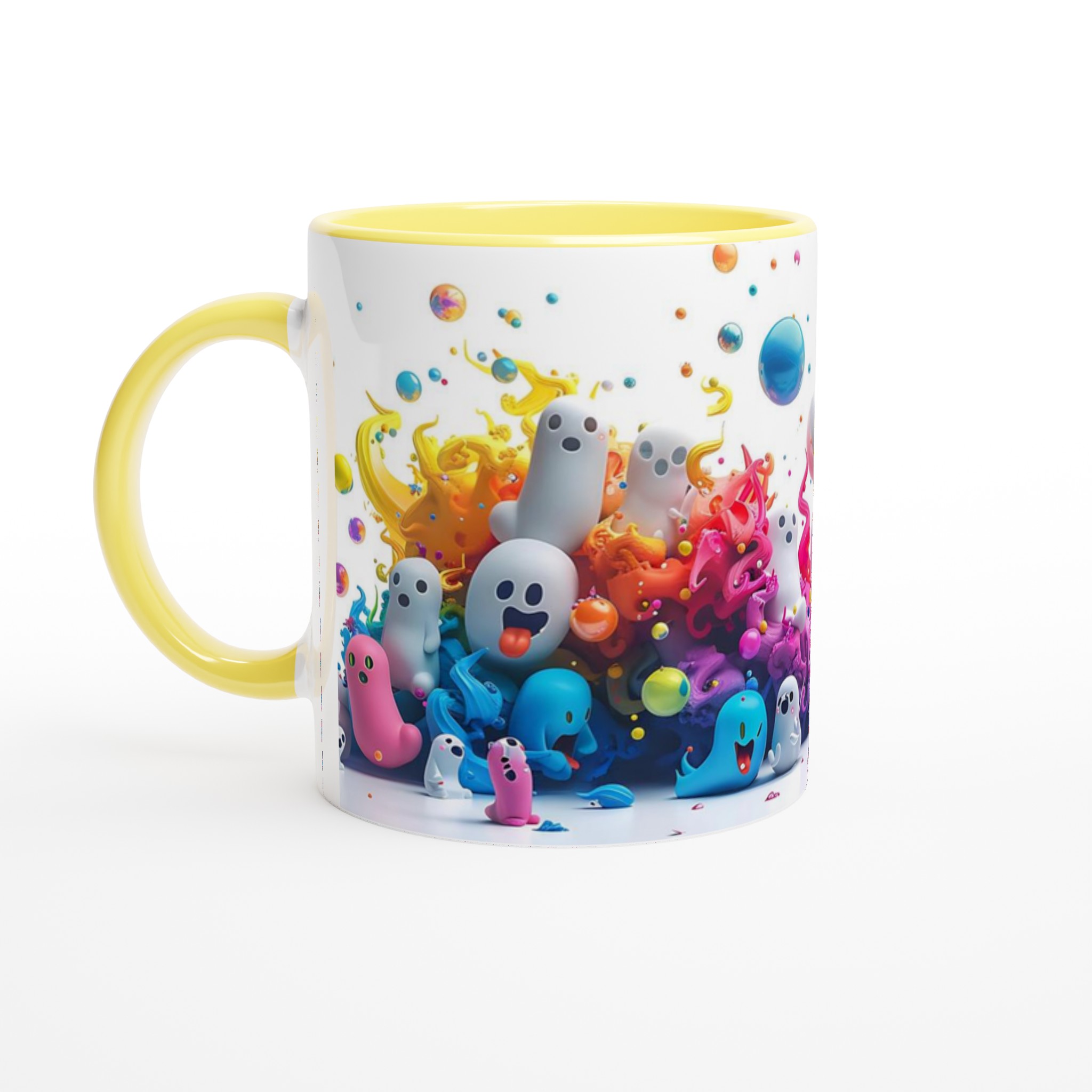 Färgglad Spökparad - 11oz Keramikmugg i ditt Val av Sju Livfulla Kulörer 5 09c3d1d5-b61c-4df1-99d3-f833d99286cd