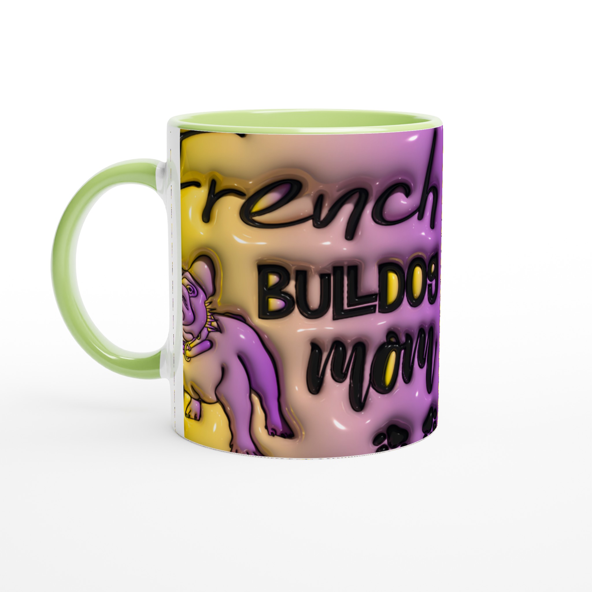 French Bulldog Mom Keramisk Mugg – Unik Design i Klara Färger för Kaffeälskare 3 09f5168a-1275-4d23-b69c-e86f2a197b0d