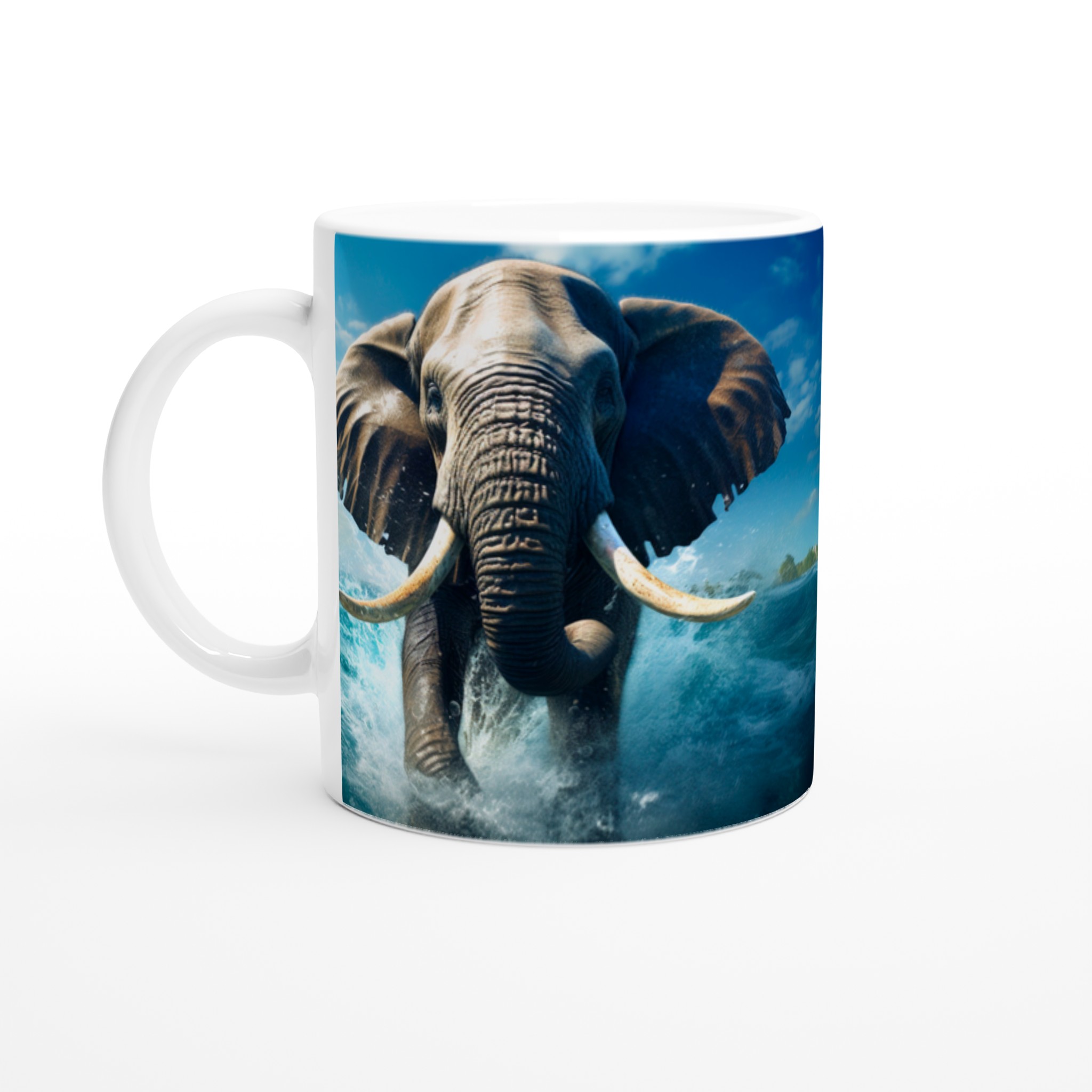 Majestätisk Elefant Mugg – Kraftfull Design i Livfulla Färger 1 09faae21-94ae-48e1-bad5-02dc6ee9456f