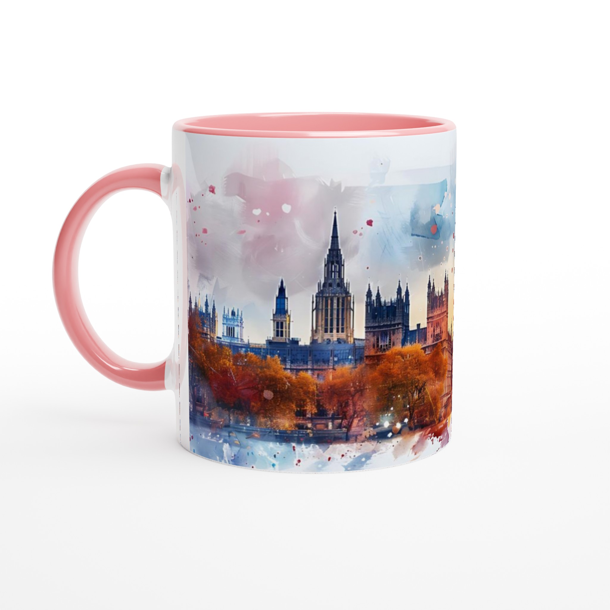 London Watercolor Skyline Mugg – Konstnärlig Silhuett i Klara Färger, 11oz Keramikmugg 6 0acec59c-471d-474e-898a-a1bab57c8b08