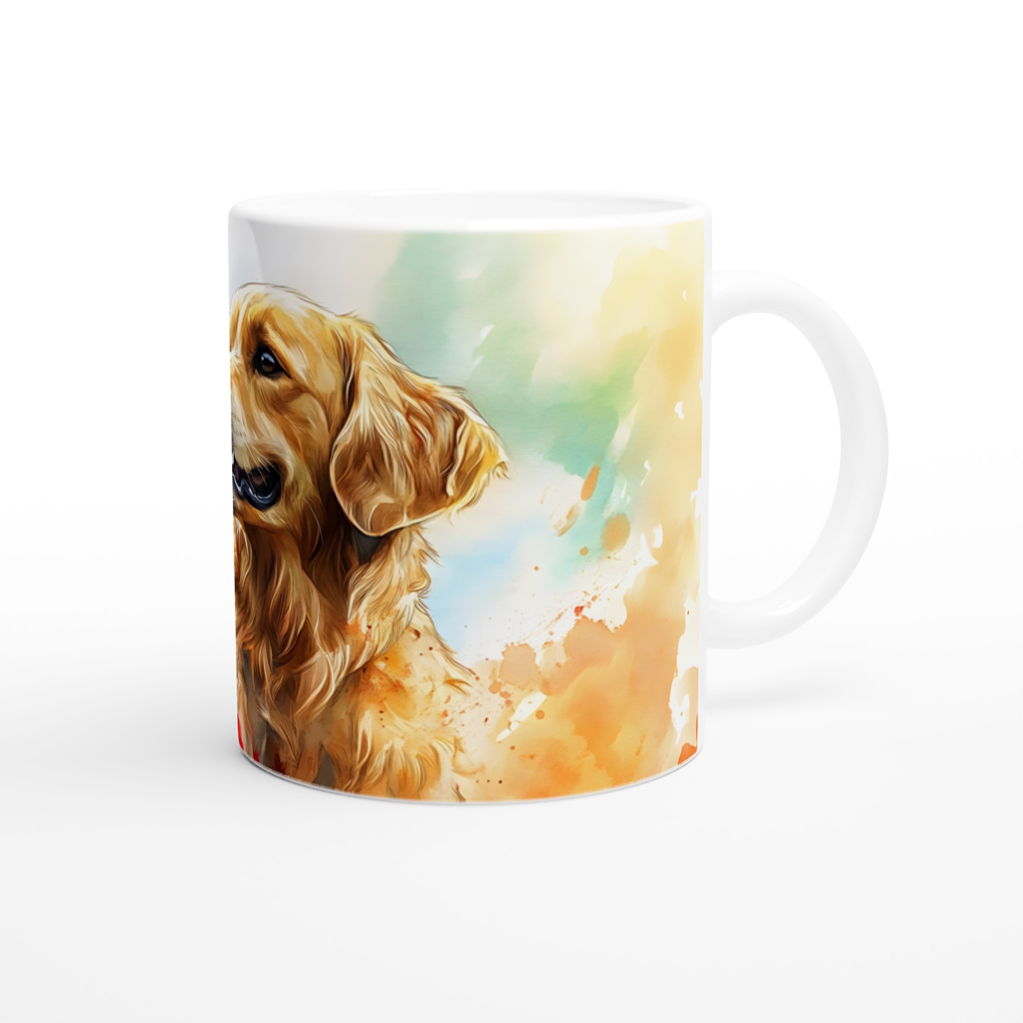 Färgstark Golden Retriever Keramikmugg – En Akvarellhyllning till Din Bästa Vän, Finns i Sju Levande Färger 9 0ad1d765-b396-49c8-b091-76c9942ed3d3