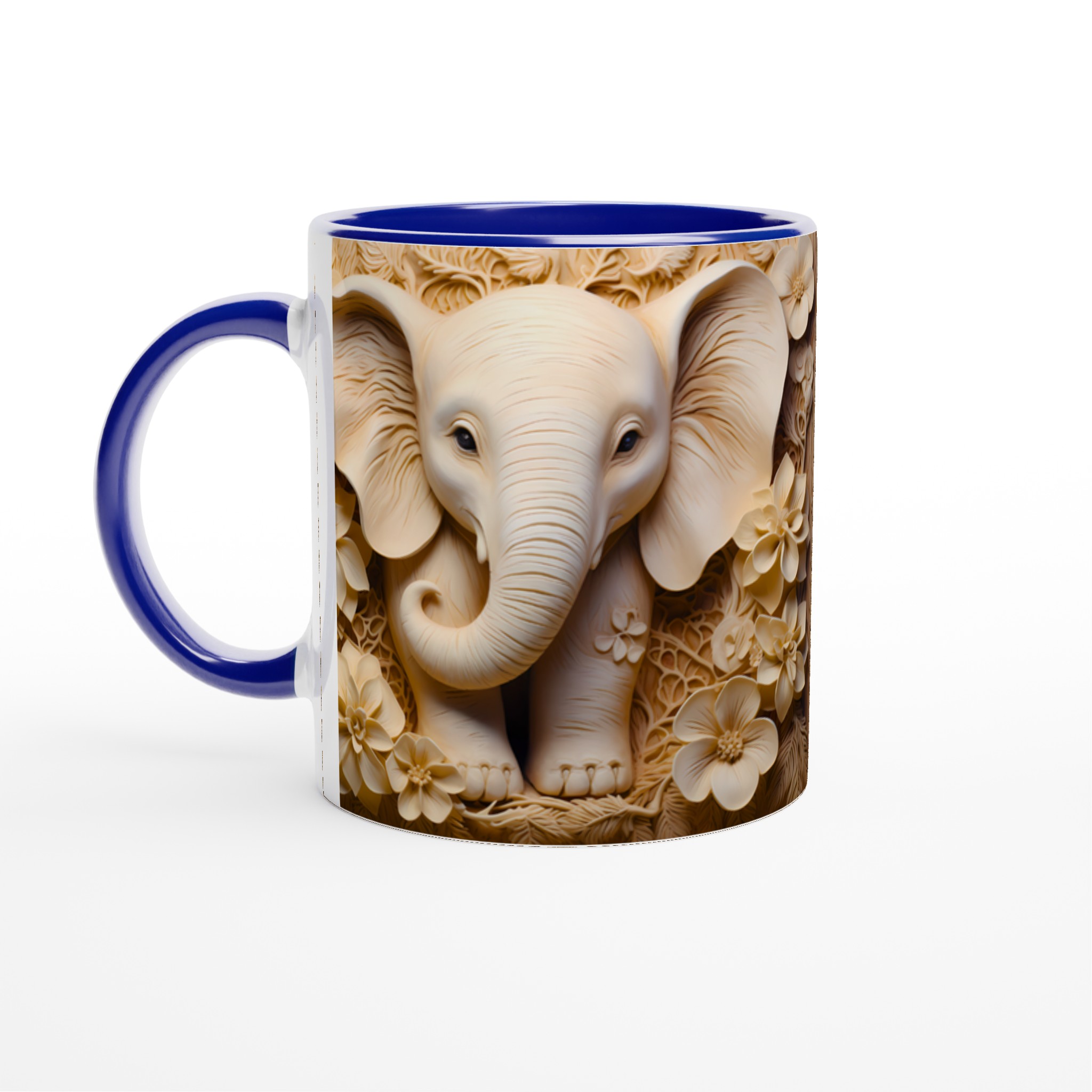 Elefant & Blommor 11oz Keramikmugg – Elegant Naturdesign i Din Favoritfärg 4 0b759cdc-a53f-4dff-b03a-60f22f081cda