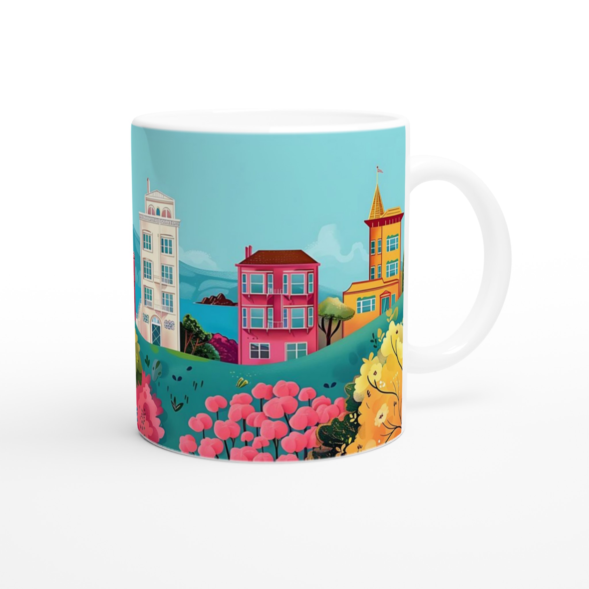 San Francisco Charm Mugg – Färgstark Keramikmugg med Stadssiluett och Lekfull Design, Välj din favoritfärg! 9 0b7af95e-0182-478e-af68-37d66eadde1e