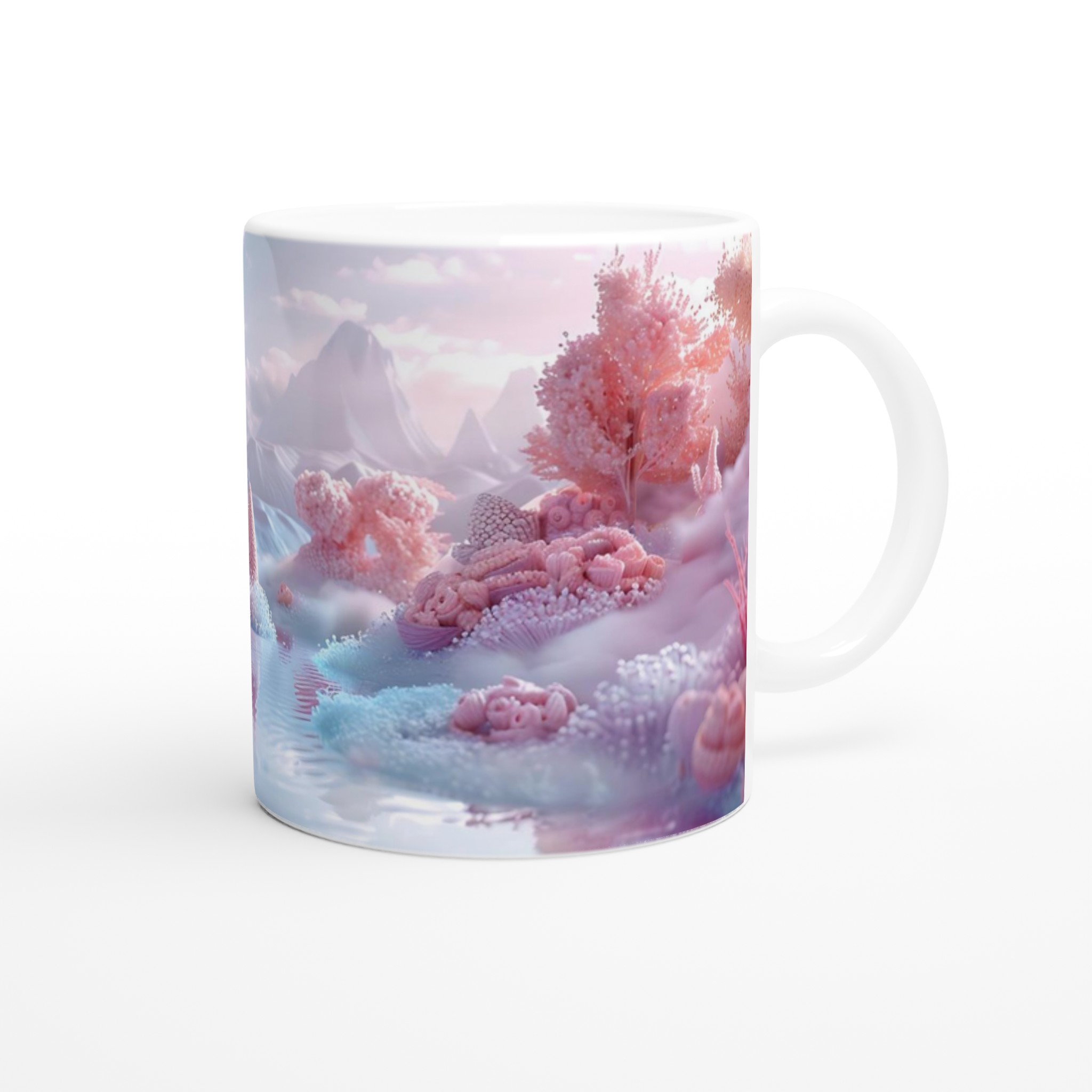 Magisk Rosa Sockervärld 11oz Keramikmugg – Din Kaffestund i Pastellfärger 9 0bcd3eef-4dc3-4a52-8230-a32c37a73f8f