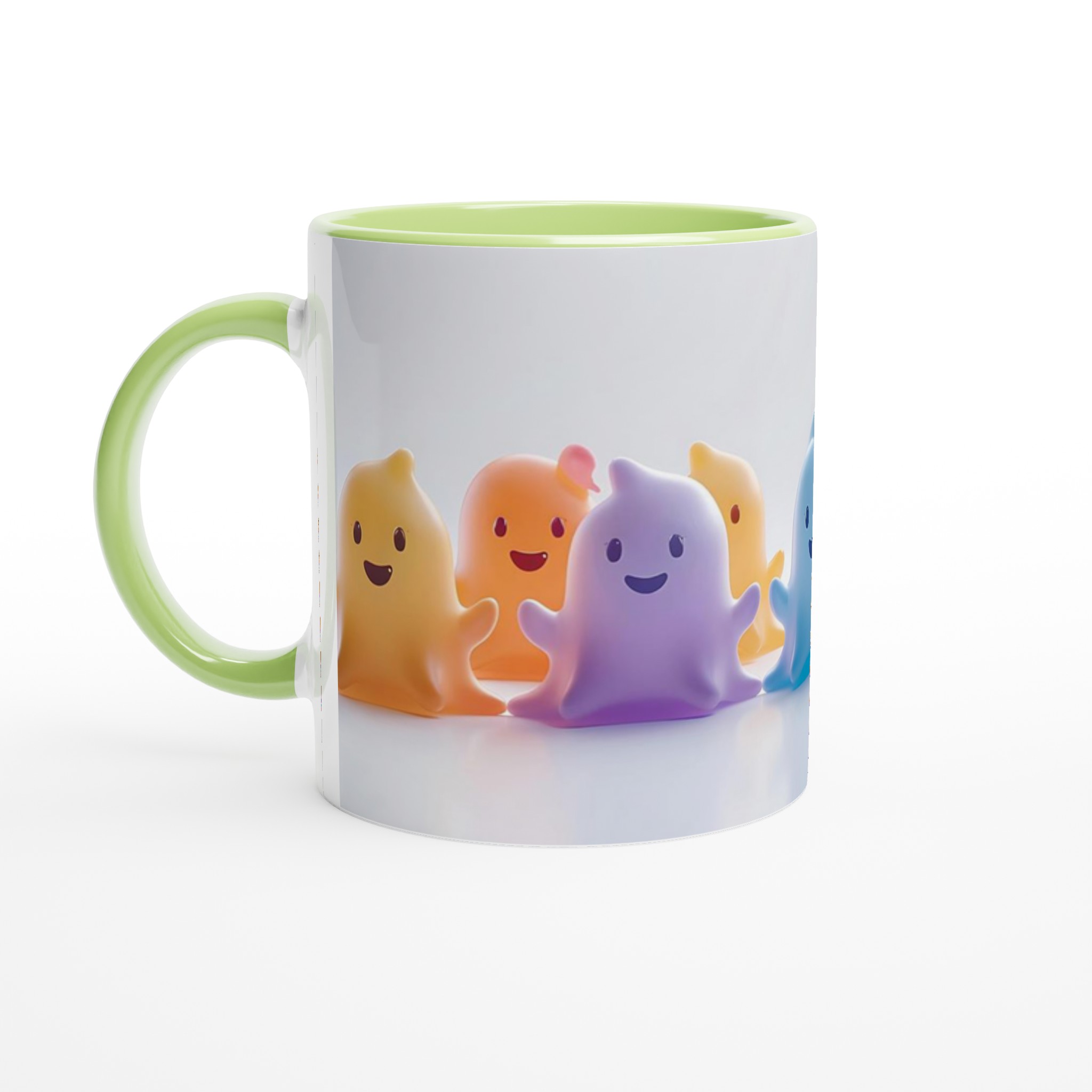 Mångfärgad 'Kawaii Vänner' 11oz Keramisk Mugg – Personlig Design i Flera Färger 3 0c361875-0e69-454d-be07-621d74d0224a