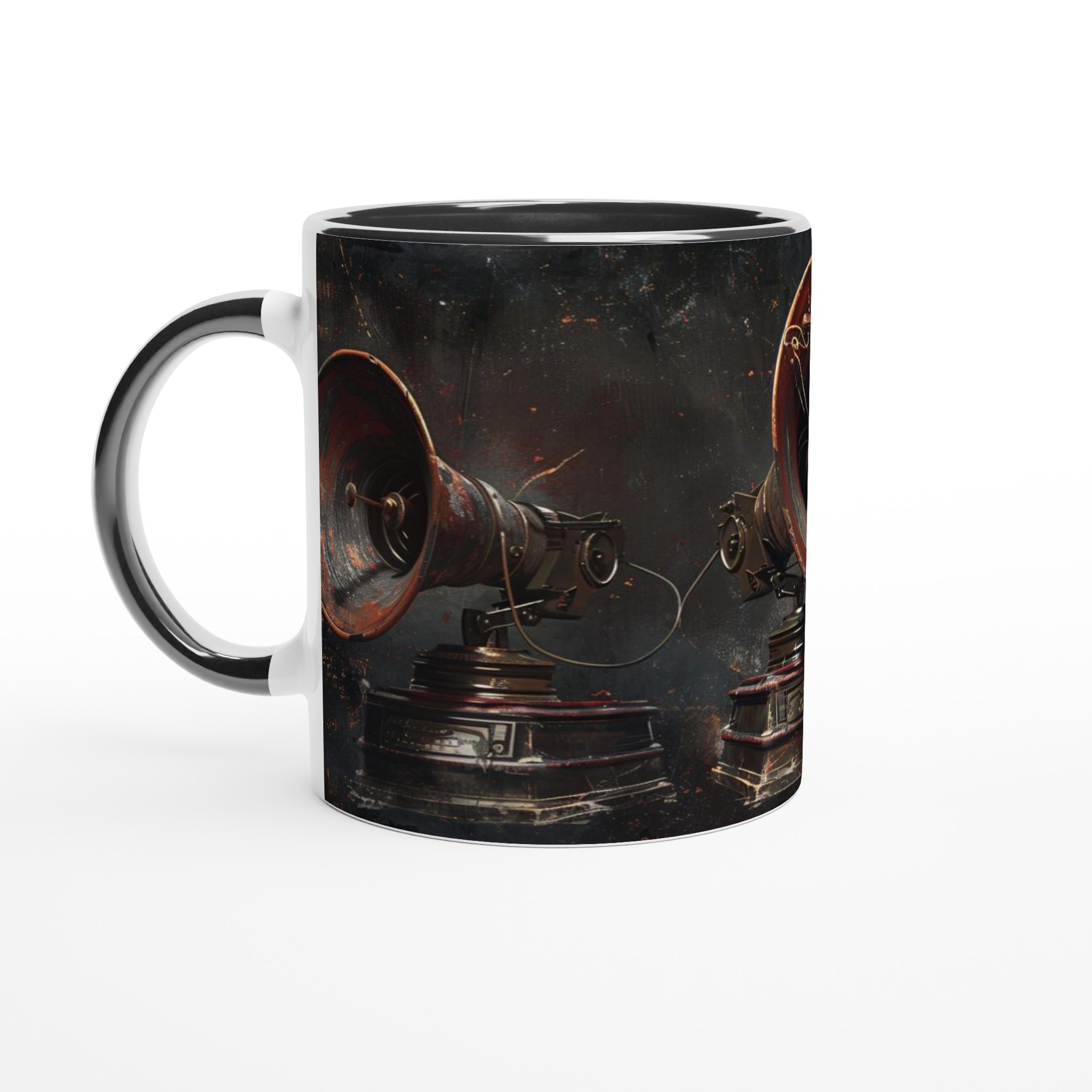 Retro Röst: Steampunk Grammofon Mugg – 11oz Keramikmugg i Sju Färger 7 0c44f636-c66f-4c97-b432-be28b2957e4a