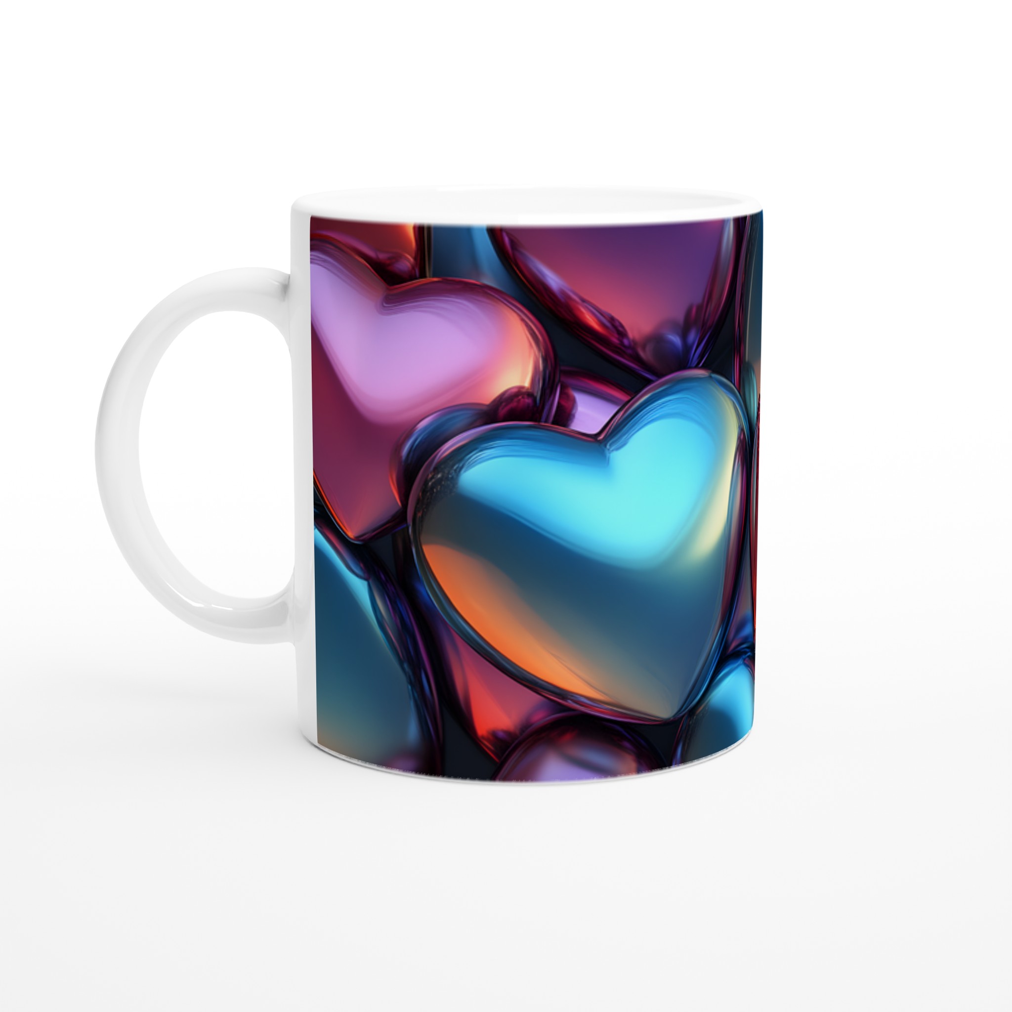 Kärlekens Färgspel Keramisk Mugg - 11oz Vit för Levande Tryck 1 0cacd88a-7818-4079-bbe6-ada5a9dd7c52