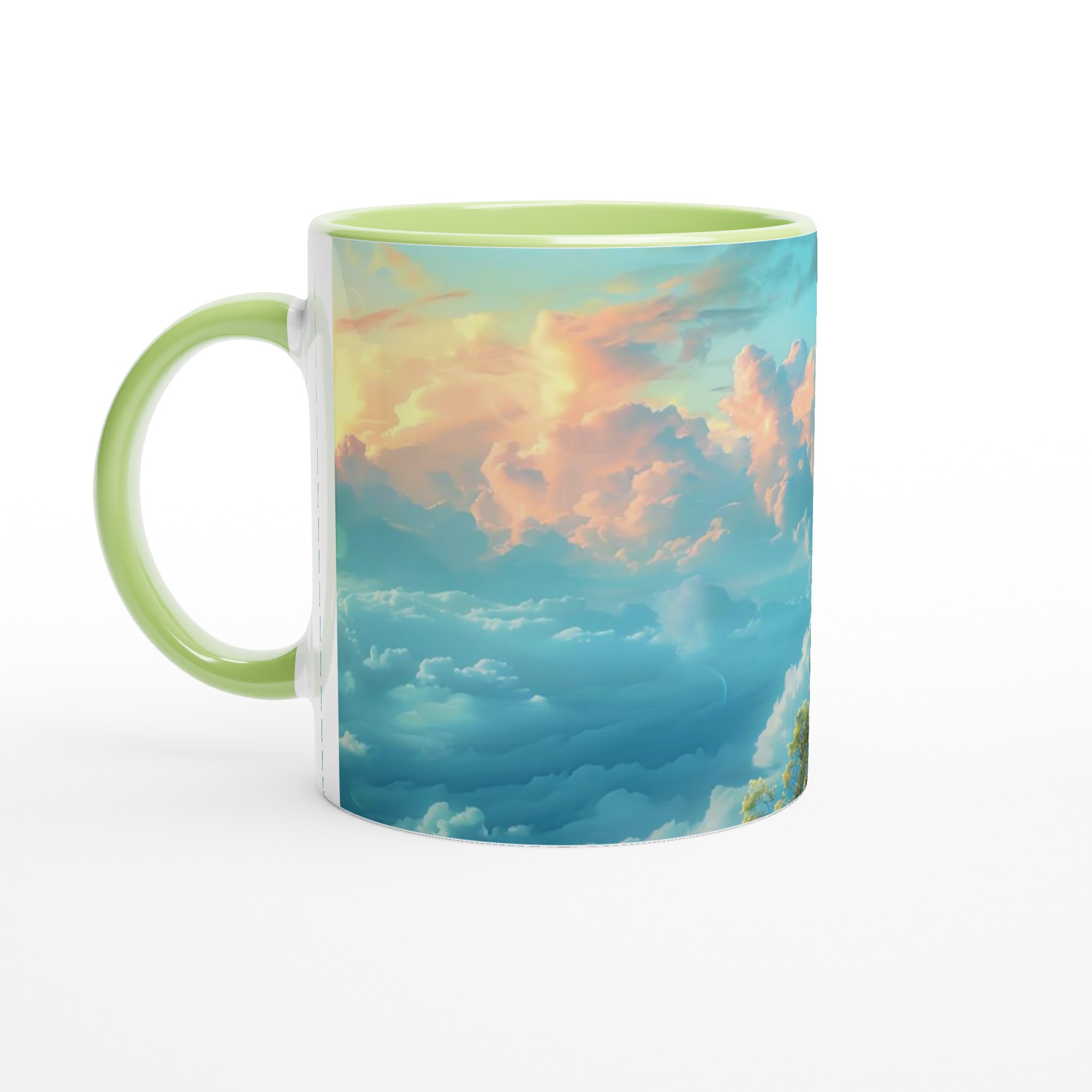 Drömlik Flytande Slott Keramisk Mugg – 11 oz Kaffemugg i Ditt Val av Färg för Fantasifulla Ögonblick 3 0ce54860-e0a5-4ca1-8c57-3d842e96f882