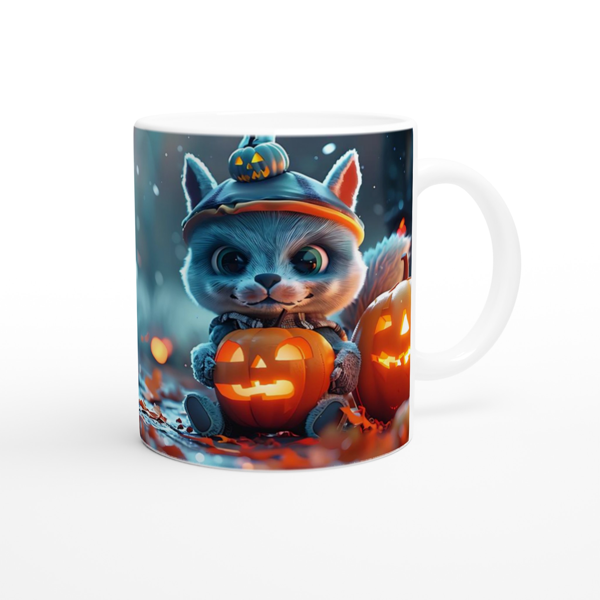 Söt Halloween Kattunge Mugg - Personlig 11oz Keramisk Mugg för Mysiga Höststunder, Välj bland Flera Färger! 9 0d11a92b-bbfd-40ac-b525-4cbd1bed829c