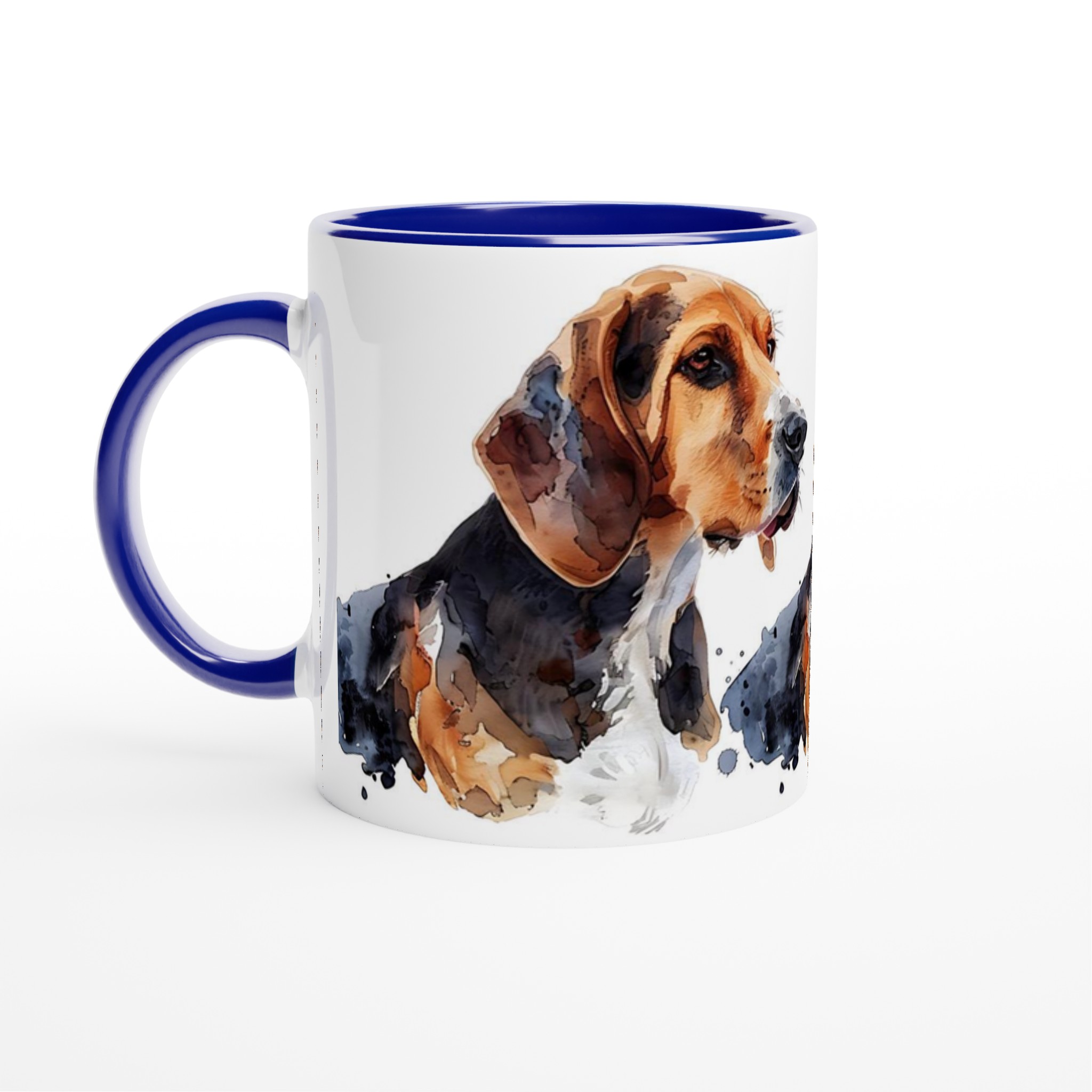 Vår 'Basset Hound Porträtt' Mugg – Akvarellkonst för Hundälskare, i 7 färger 7 0d154940-7674-403f-8814-bec410bf4d5f