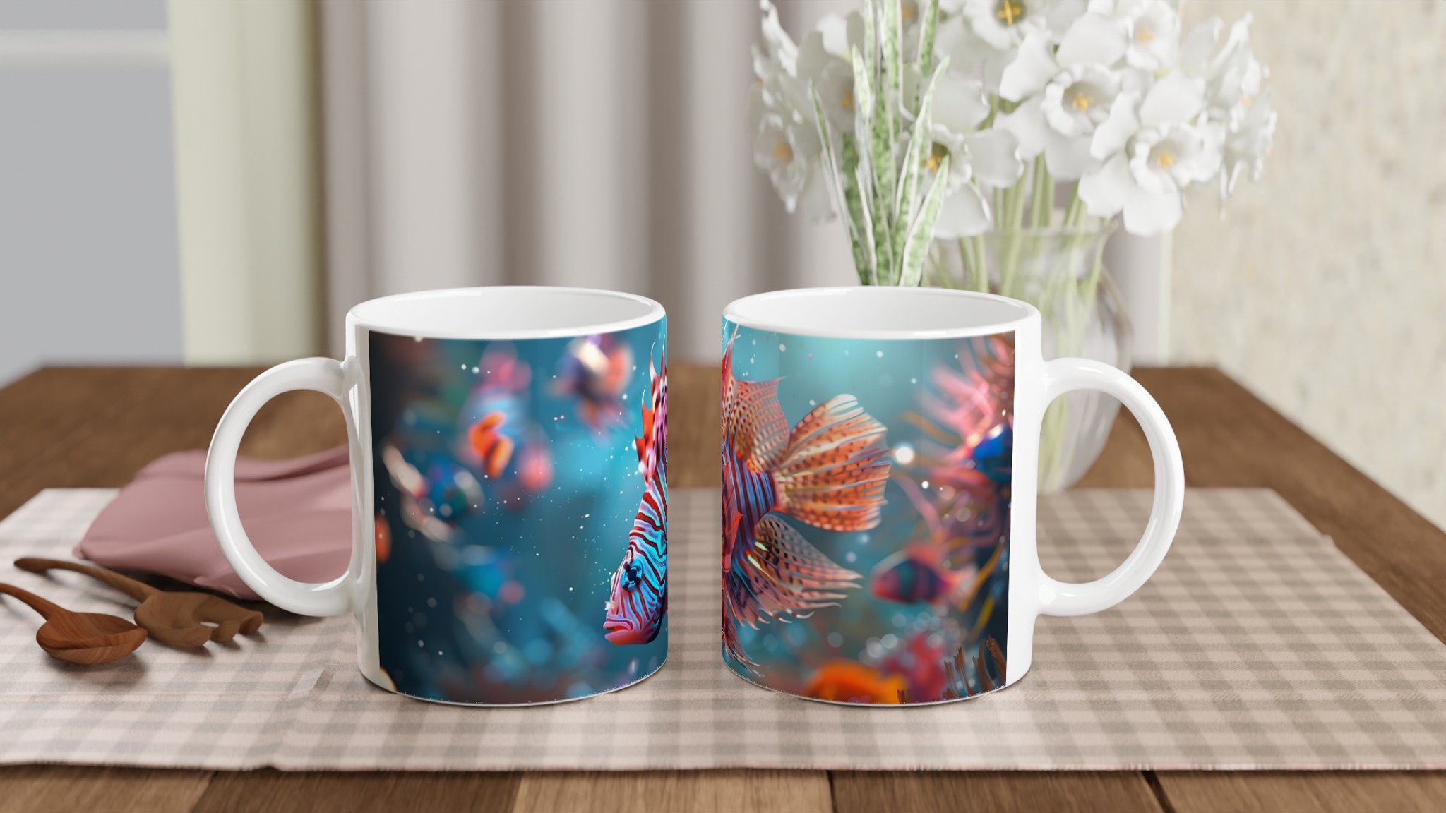 Exotisk Revfisk Keramisk Mugg – Färgglad Havsinspirerad Kaffekopp i Flera Nyanser 10 0d67afcc-d7c0-4f37-ac8d-b0c053d26011