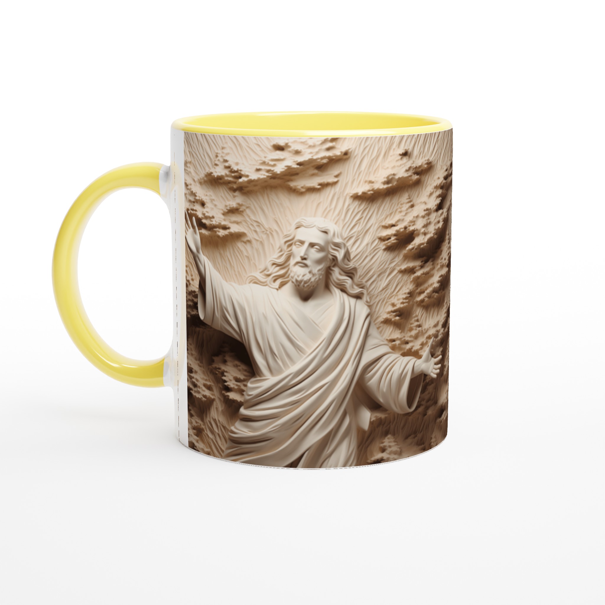 Jesus Skulptur Design Keramisk Mugg - Välj bland 7 Färger 5 0d7b51d9-fc40-46ff-aa4d-c80746e54b5a