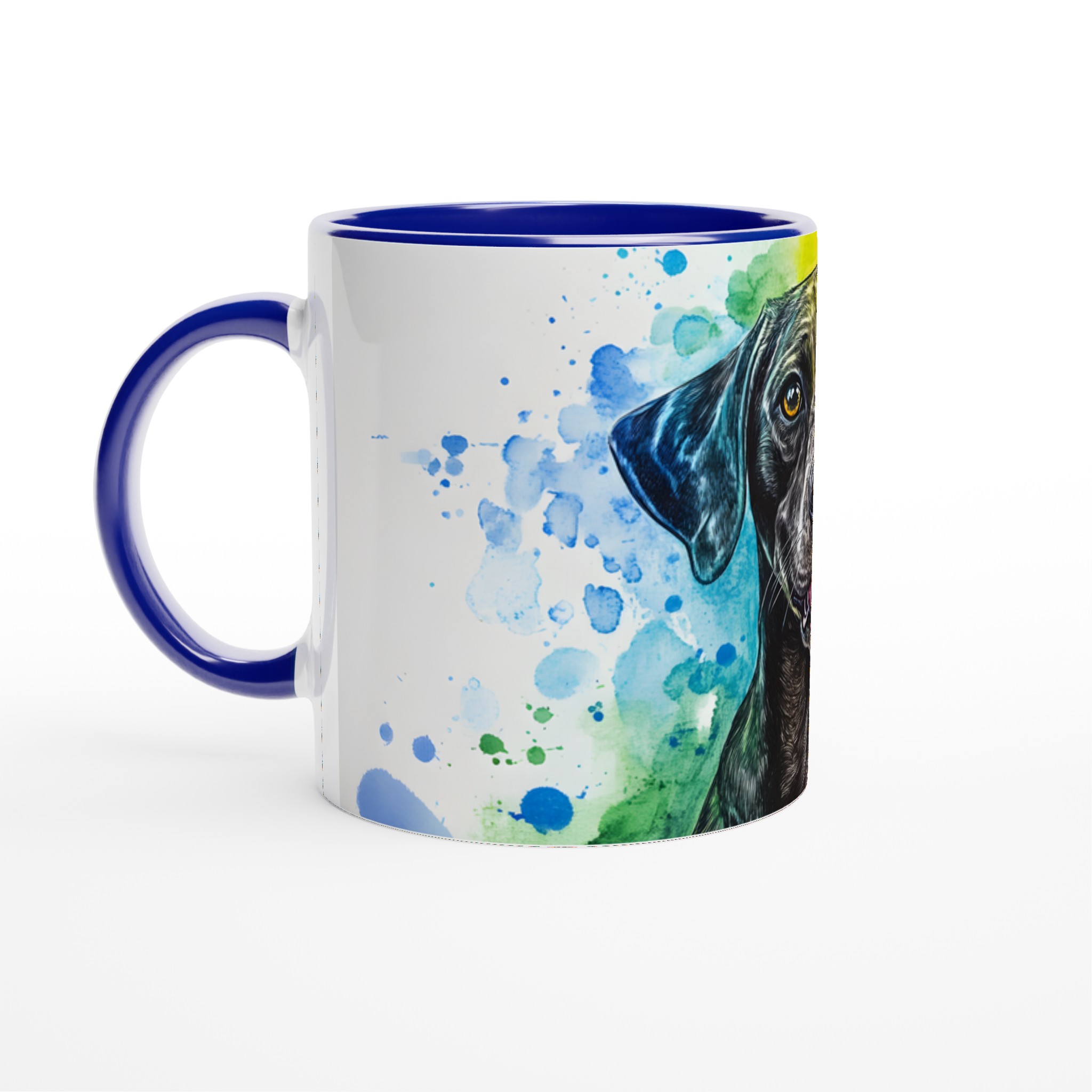 Hund Porträtt Akvarell Mugg | Färgstark Kaffekopp – Välj Din Favoritfärg! 2 0d94757b-0eec-4dfb-9e93-c6050f1799f7