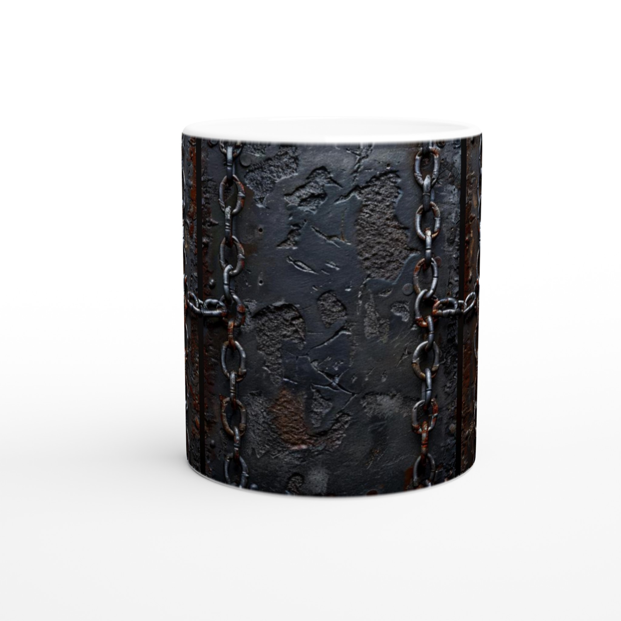 Industrial Chains 11oz Keramisk Mugg – Rustik Charm för Kaffeälskaren i Valfri Färg! 8 0dae6bf7-6887-43de-8db4-fd1144608a1c