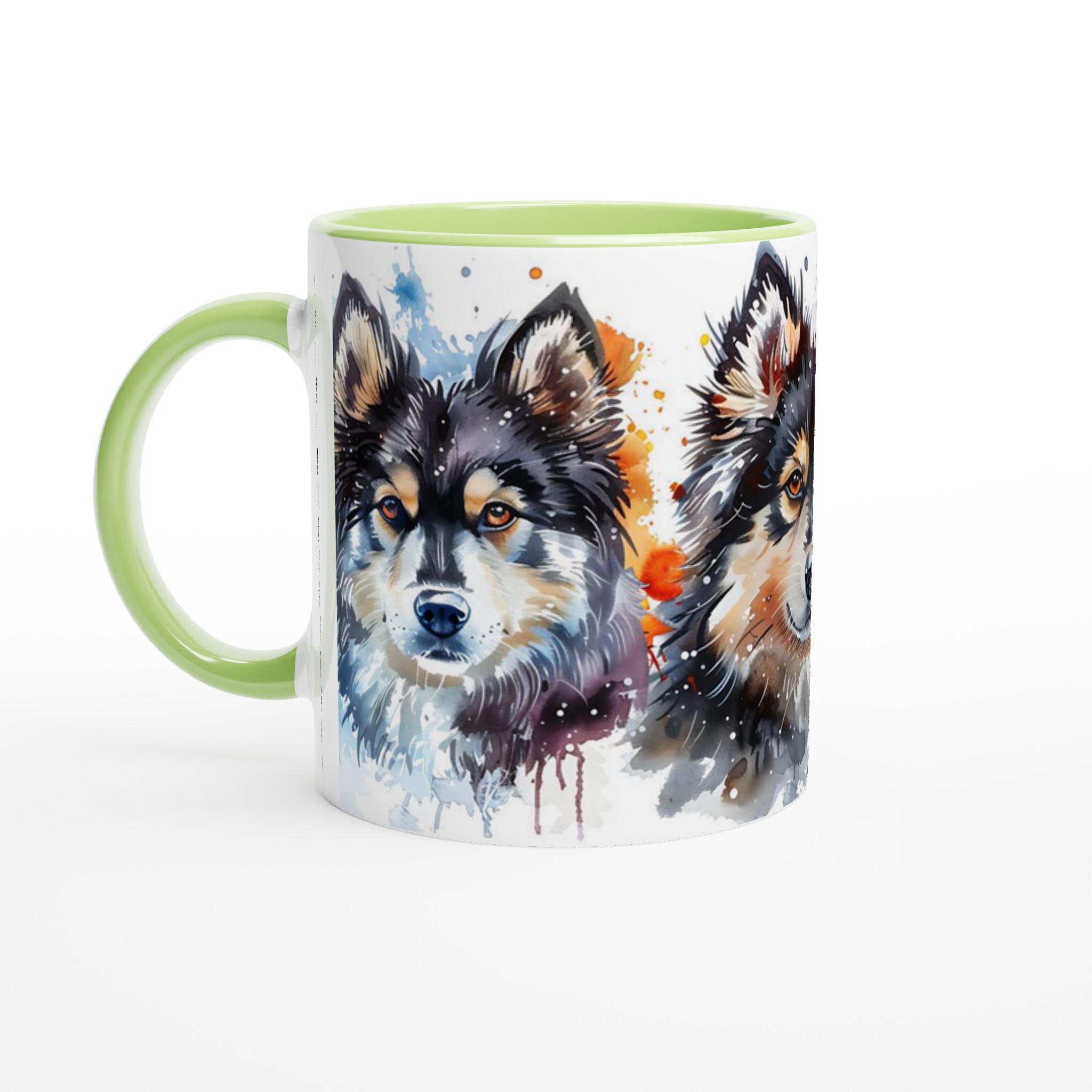 Akvarellhund Mugg – Livfull Konst för Kaffeälskare i Ditt Val av 7 Keramiska Färger 6 0e38a2a8-215f-4141-a769-1f1b962aaea0