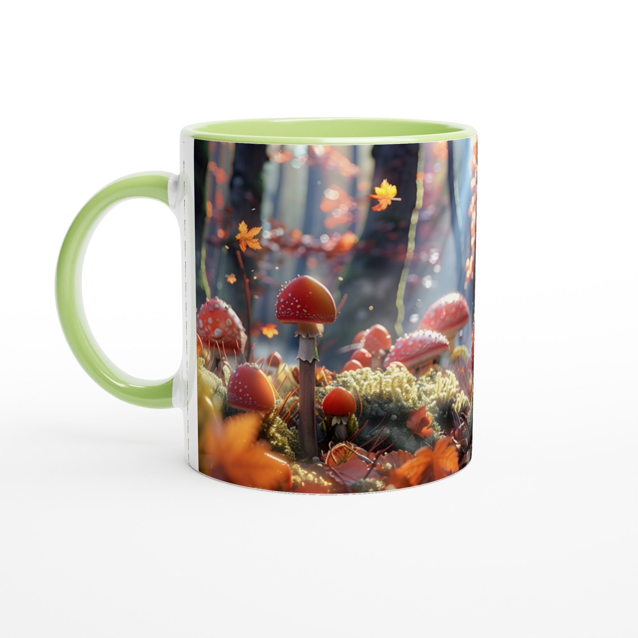 Fairy Tale Forest Kaffemugg - Levande Rött Svampmotiv & Drömsk Höstglöd, Välj bland 7 Färgstarka Keramikfärger 3 0efbe518-f93e-4b2f-b742-32cac34f0cc4